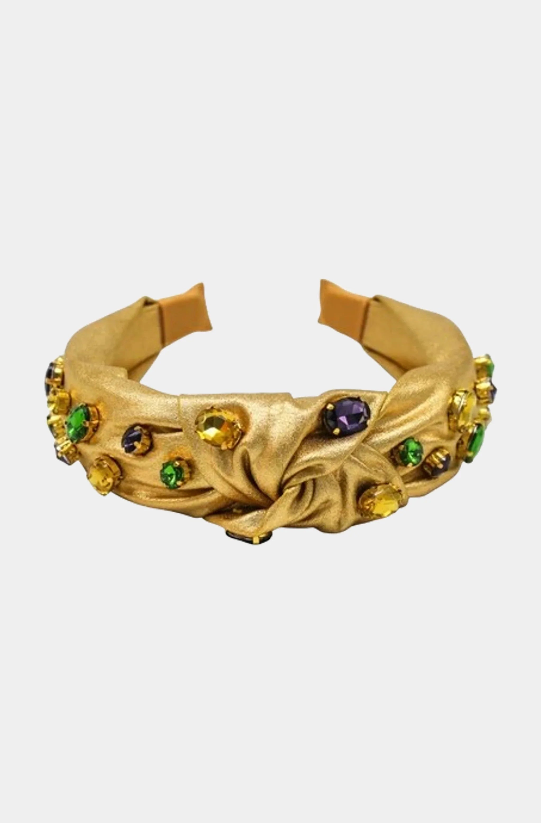 Mardi Gras Gold Knot Headband