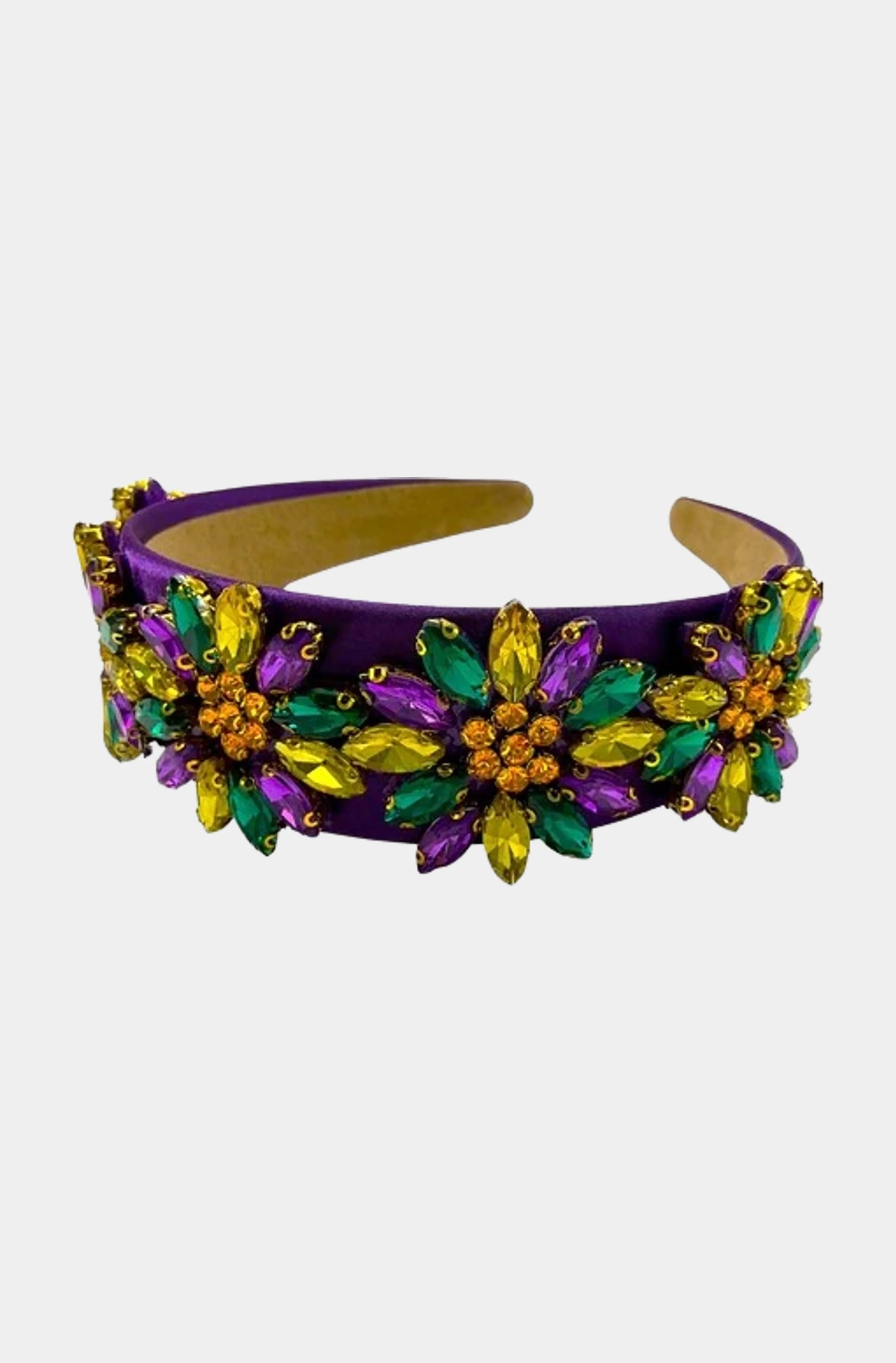 Mardi Gras Rhinestone Headband