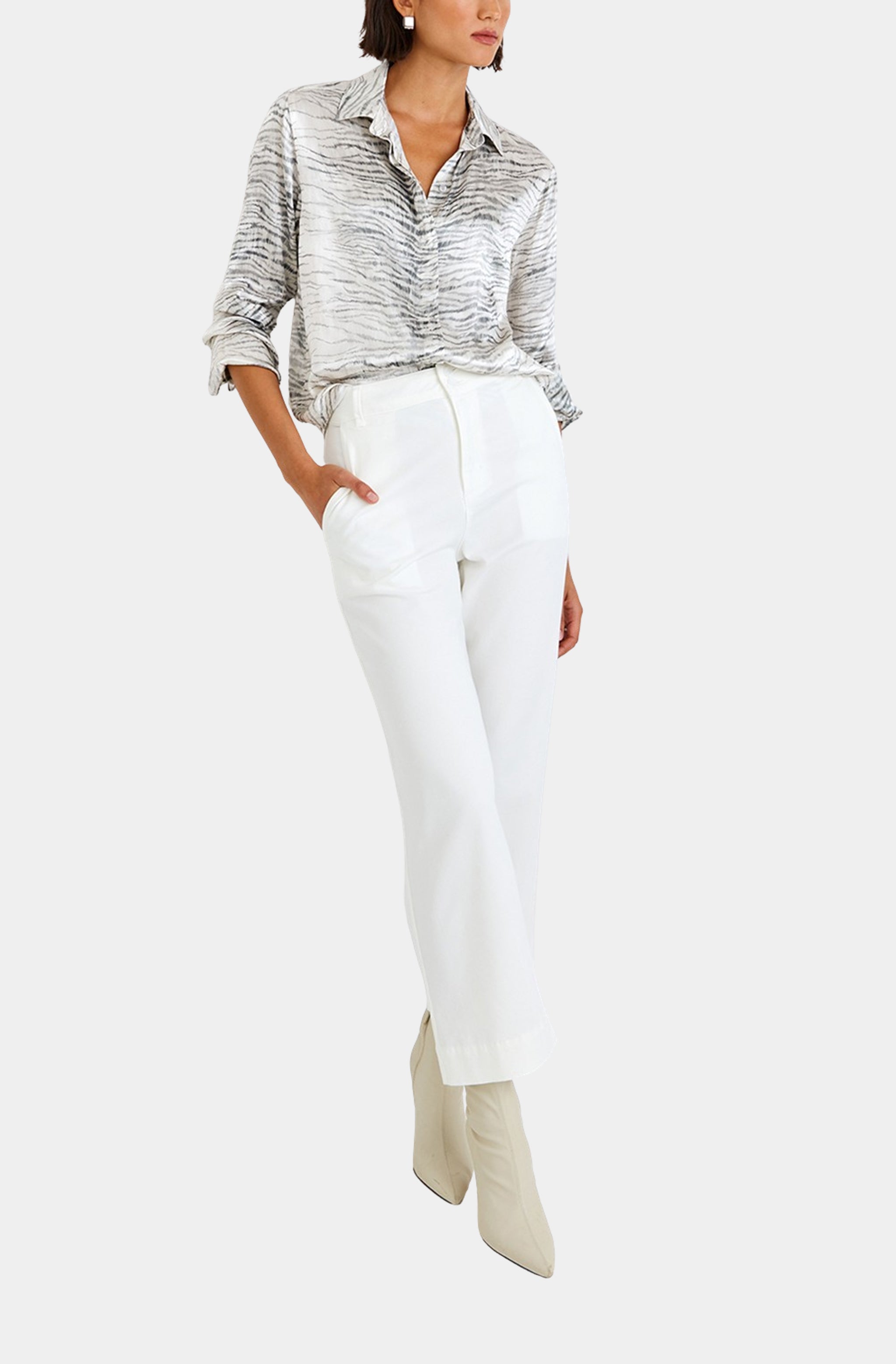 Luciana Clean Hidden Placket Shirt