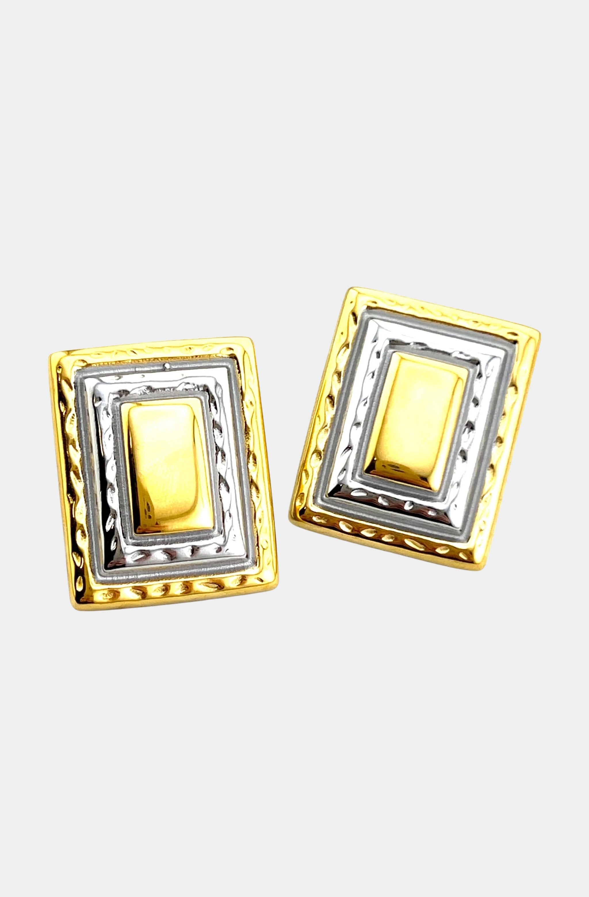 Rectangle Mix Earrings