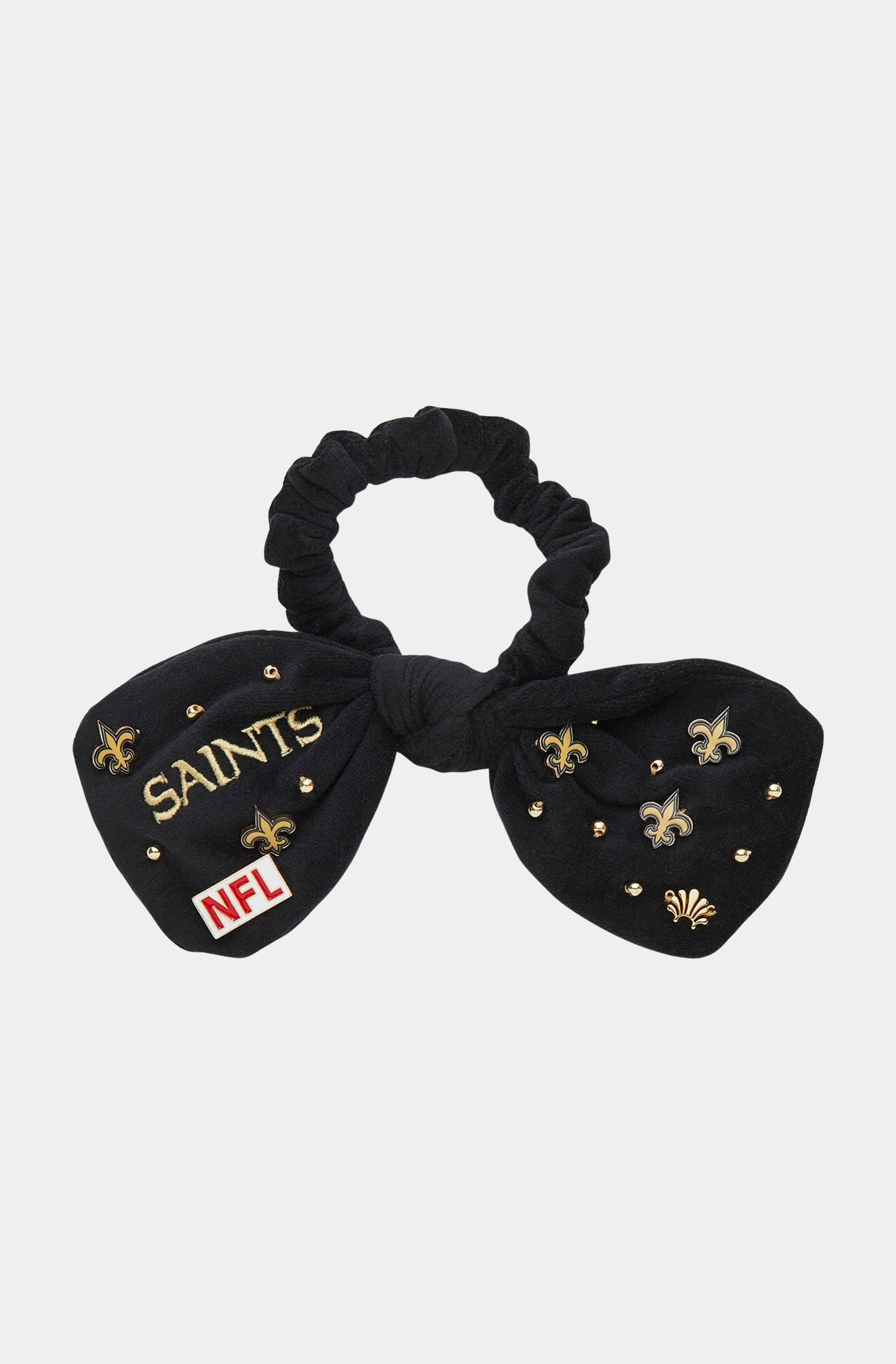 New Orleans Saints Lele Sadoughi X NFL Jet Bow Scrunchie
