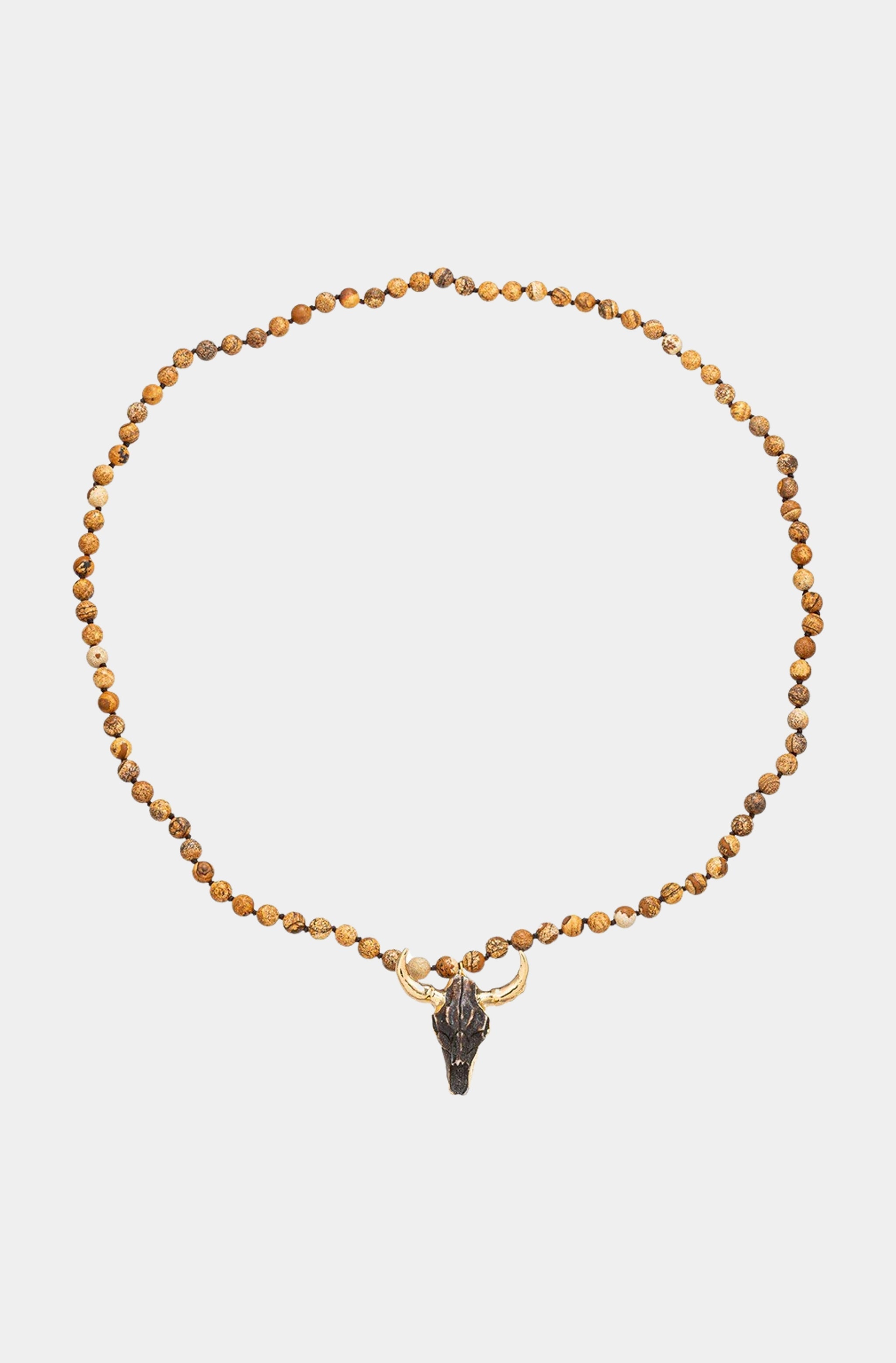 Owen Agate Bull Pendant Necklace