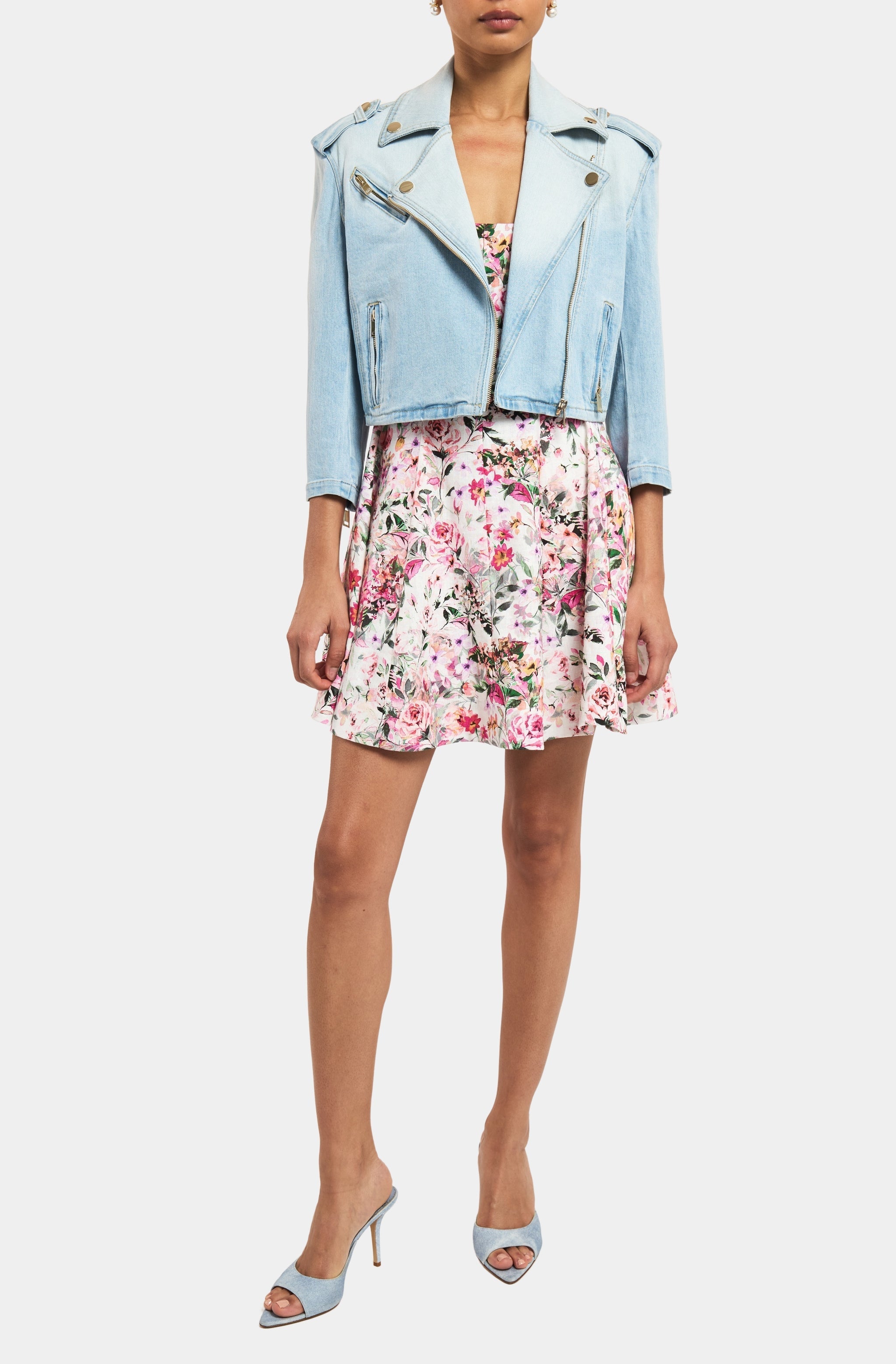 Crawford Denim Moto Jacket
