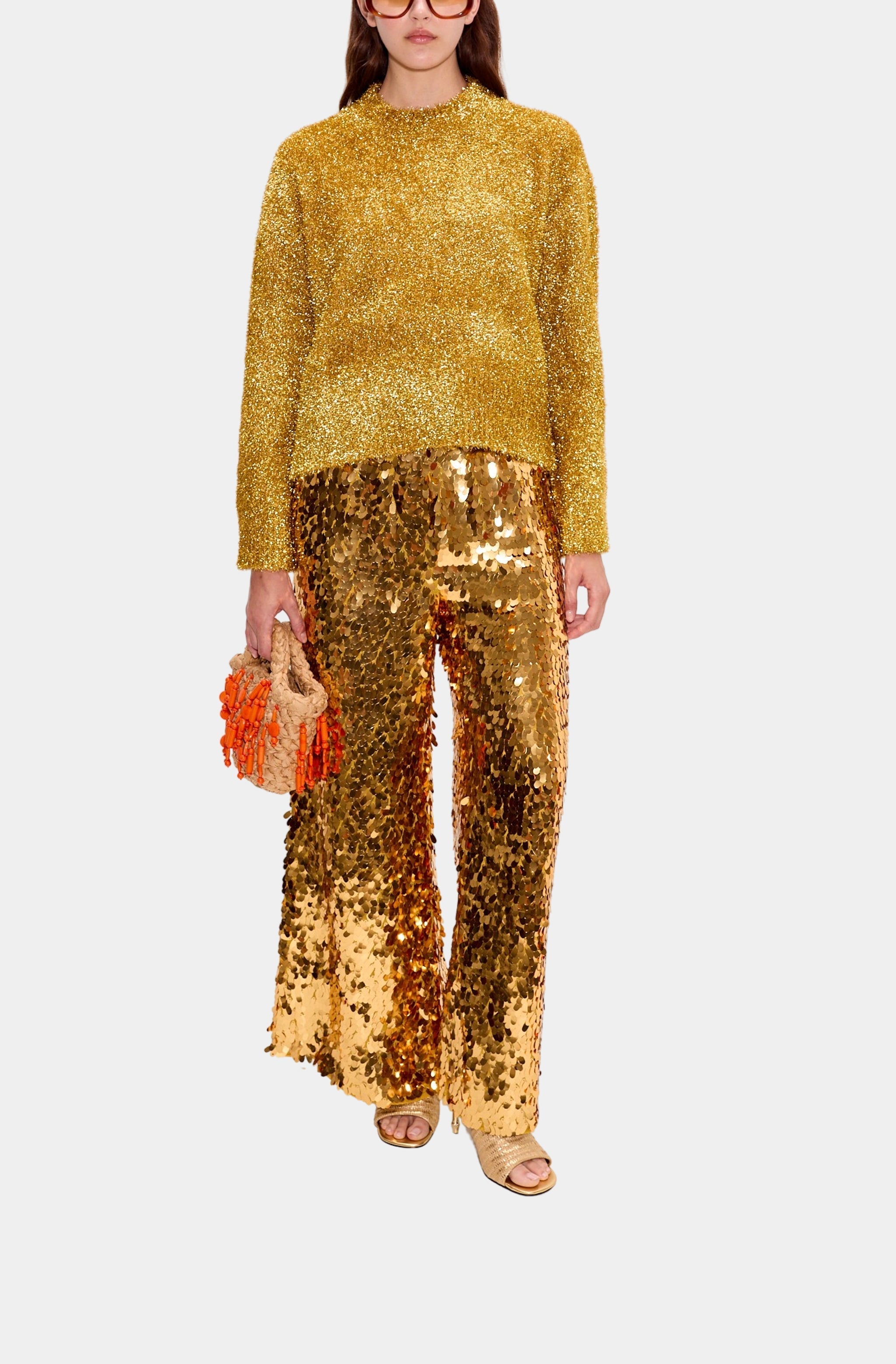 Cher Tinsel Knit Sweater