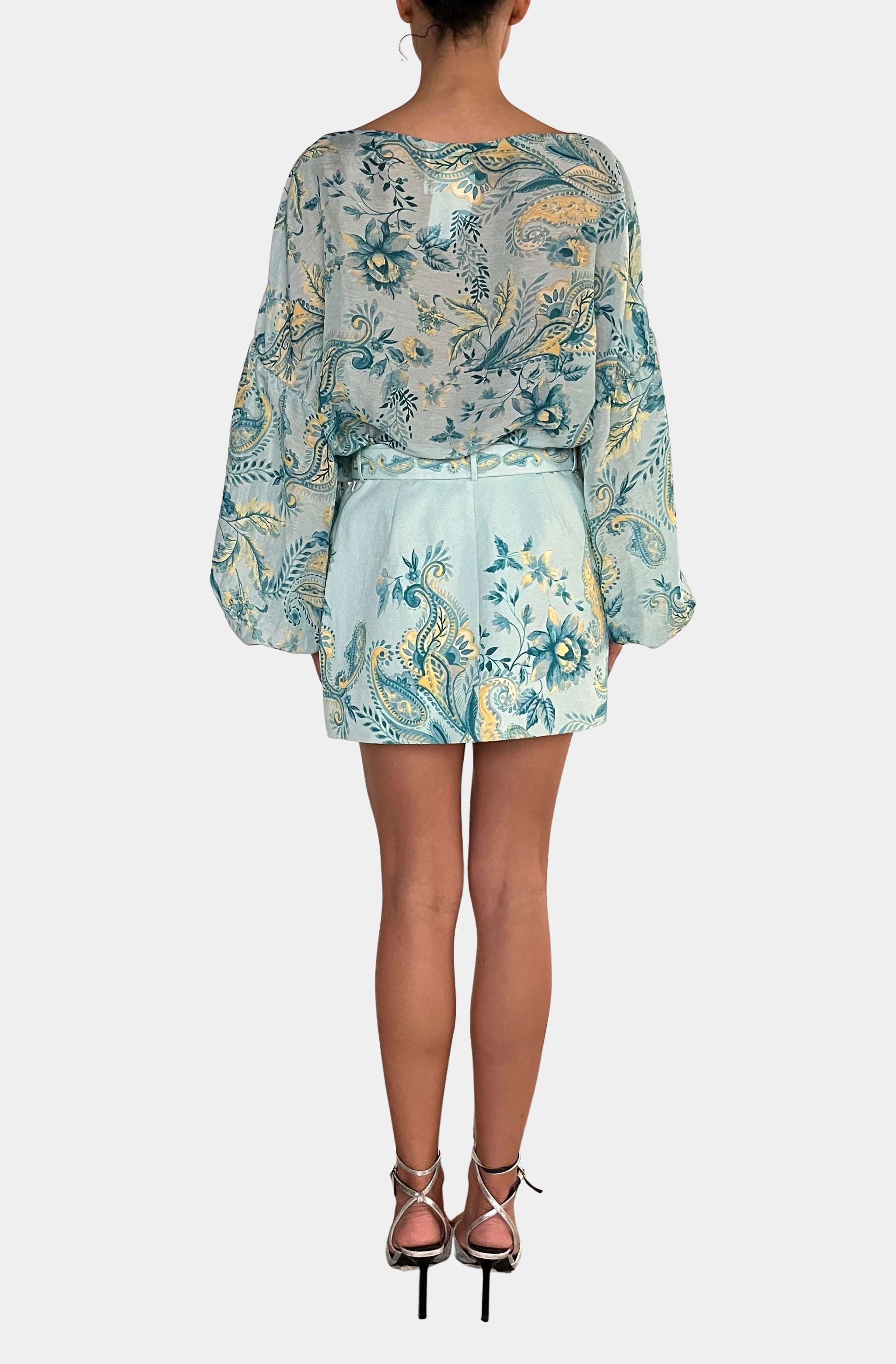Mini Skirt with Buckle Belt