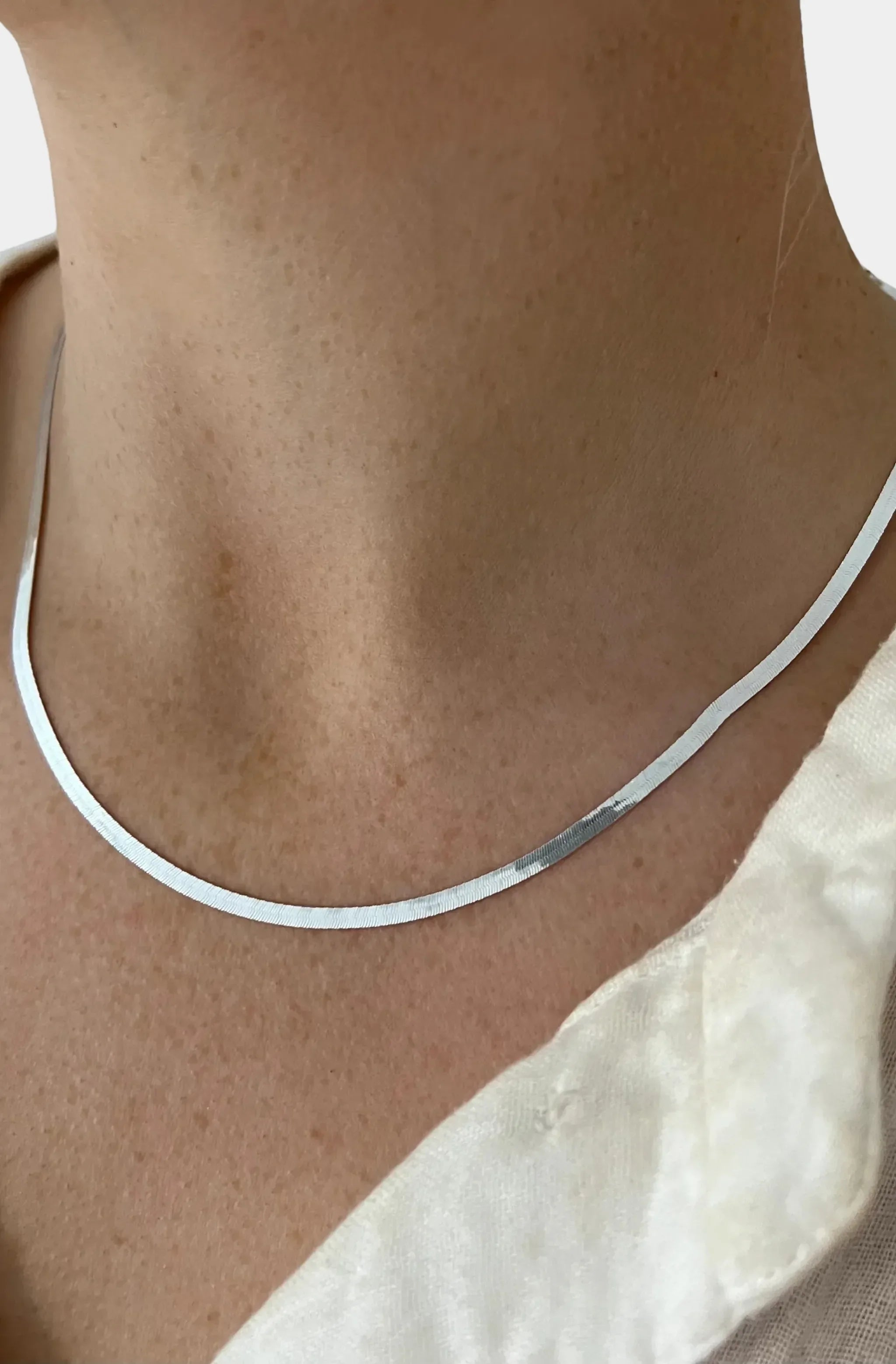 Silver Snake Chain Necklace