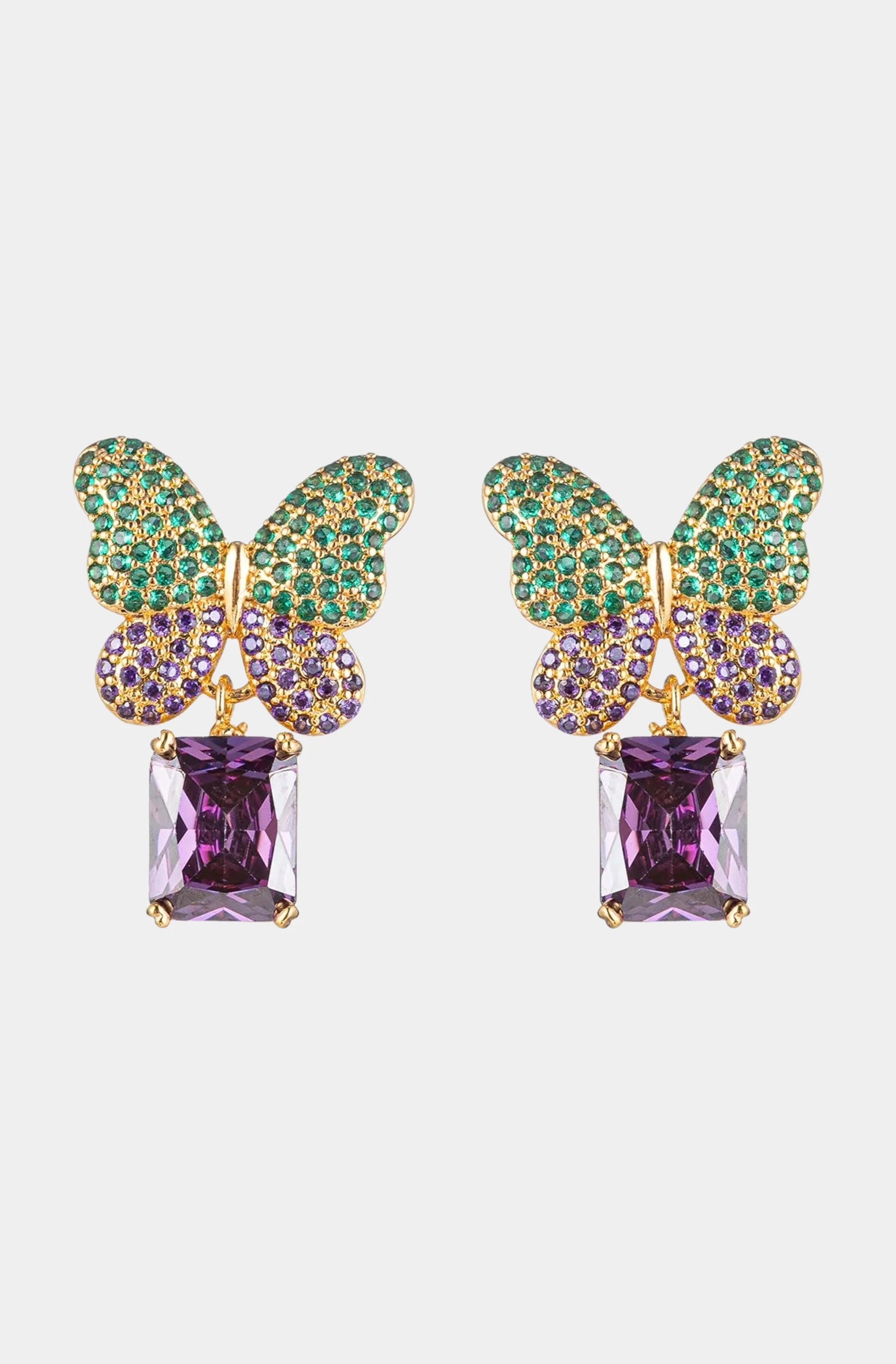Eden Butterfly CZ Earrings