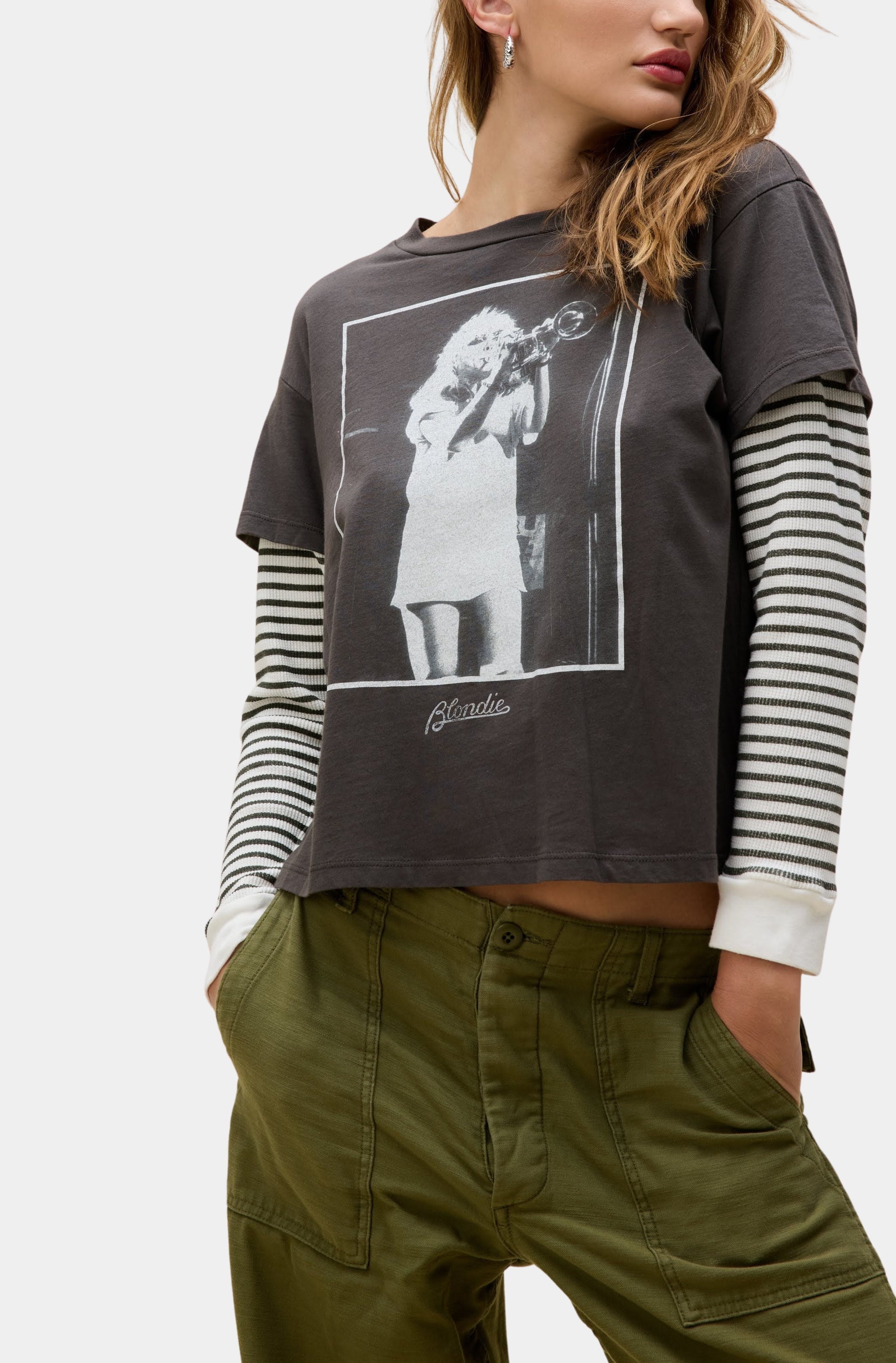 Blondie Debbie Trumpet Photo Solo Twofer Long Sleeve