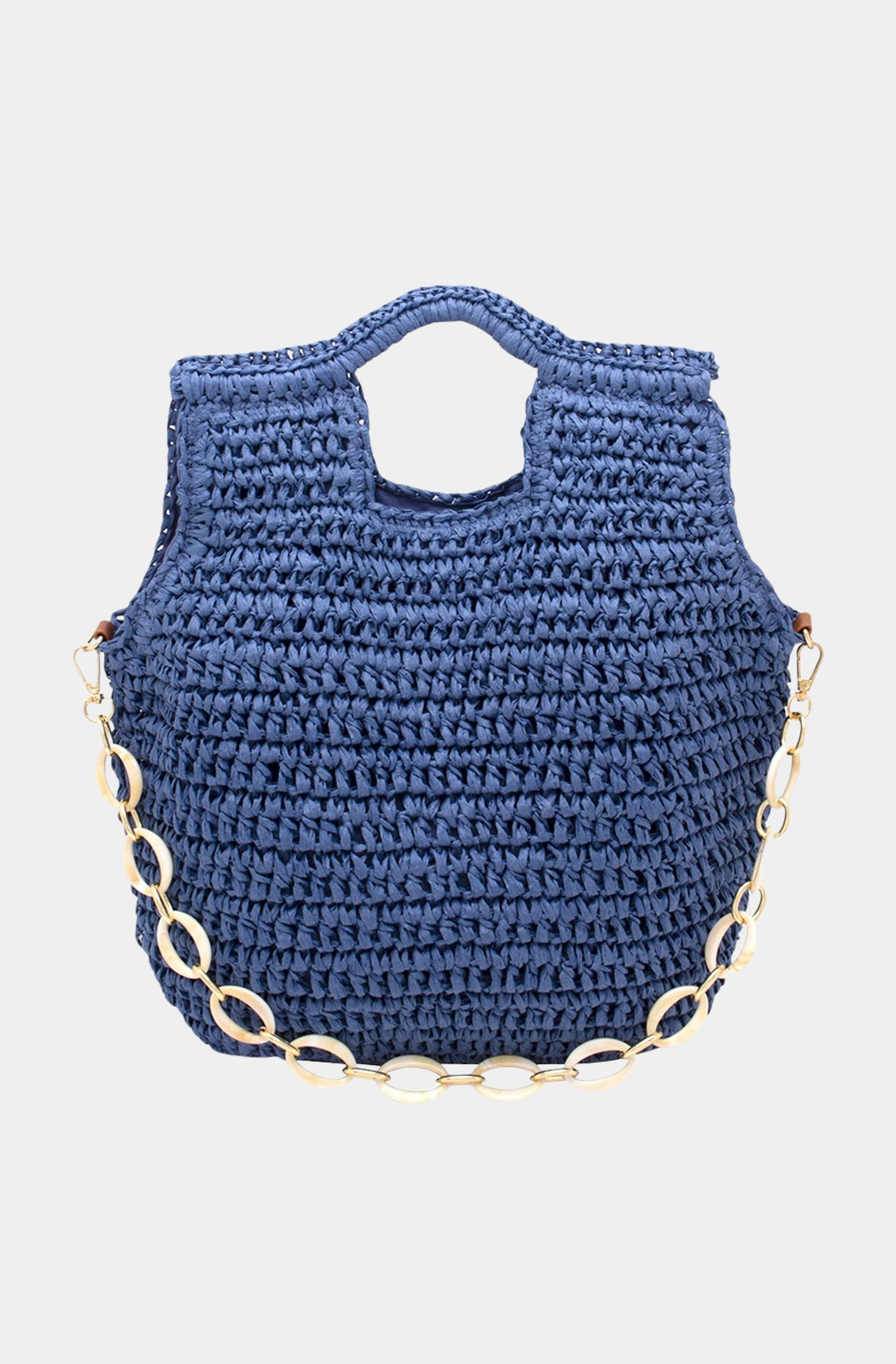 Marcella Raffia Tote Bag