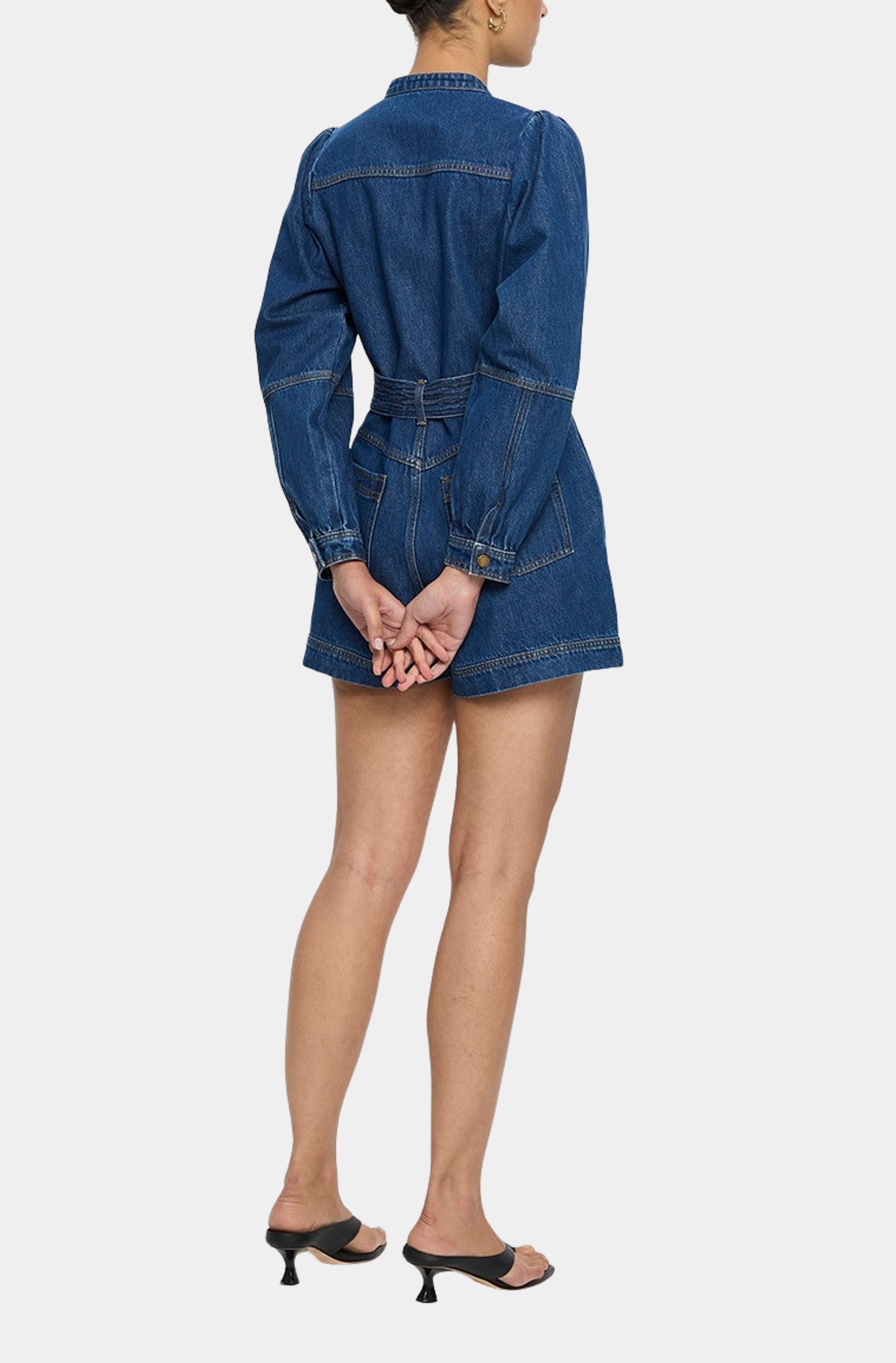 Lourdes Denim Playsuit