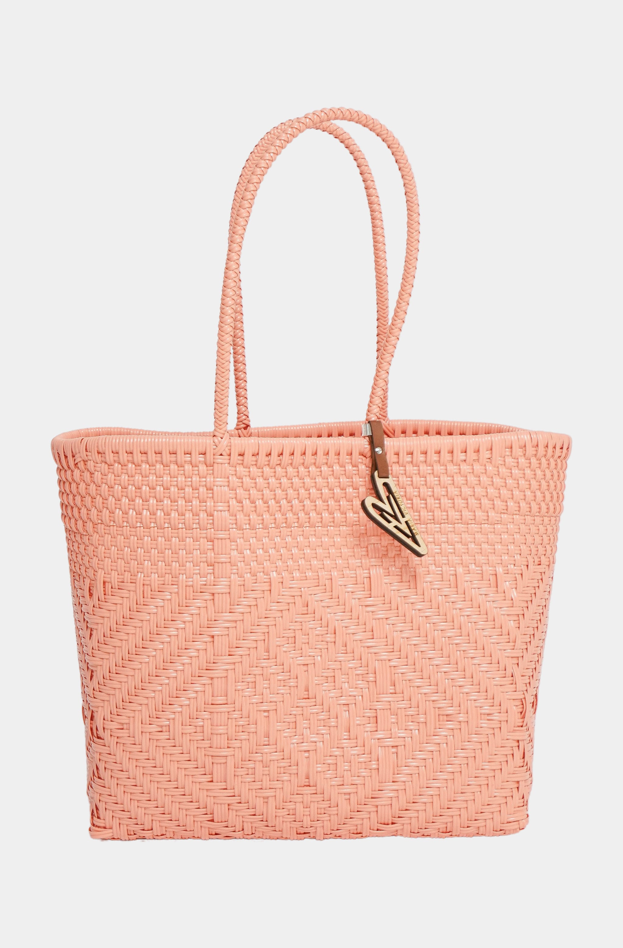 Hemline Salmon Tamayo Tall Tote