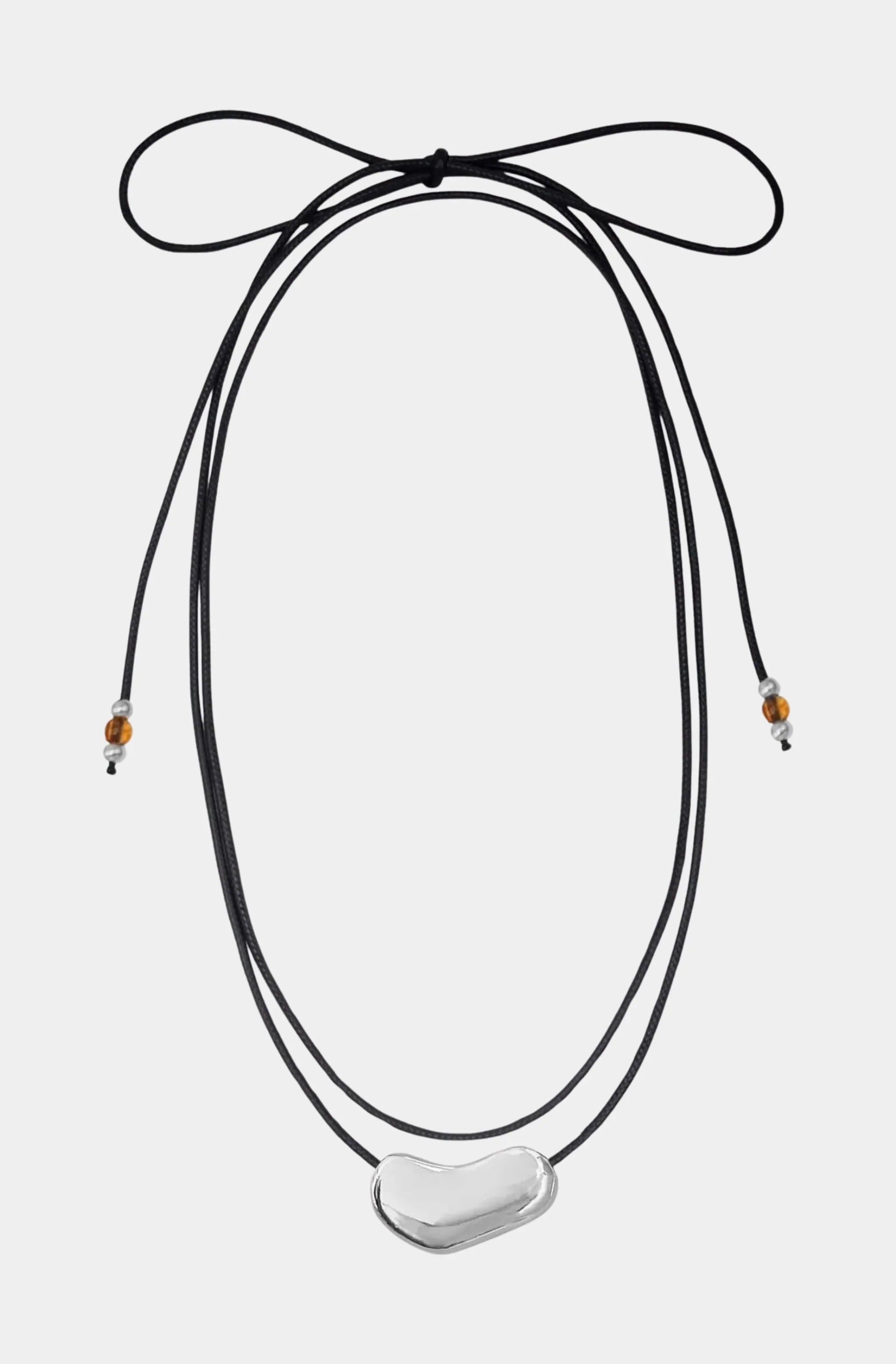 Nugget Corded Tie Necklace