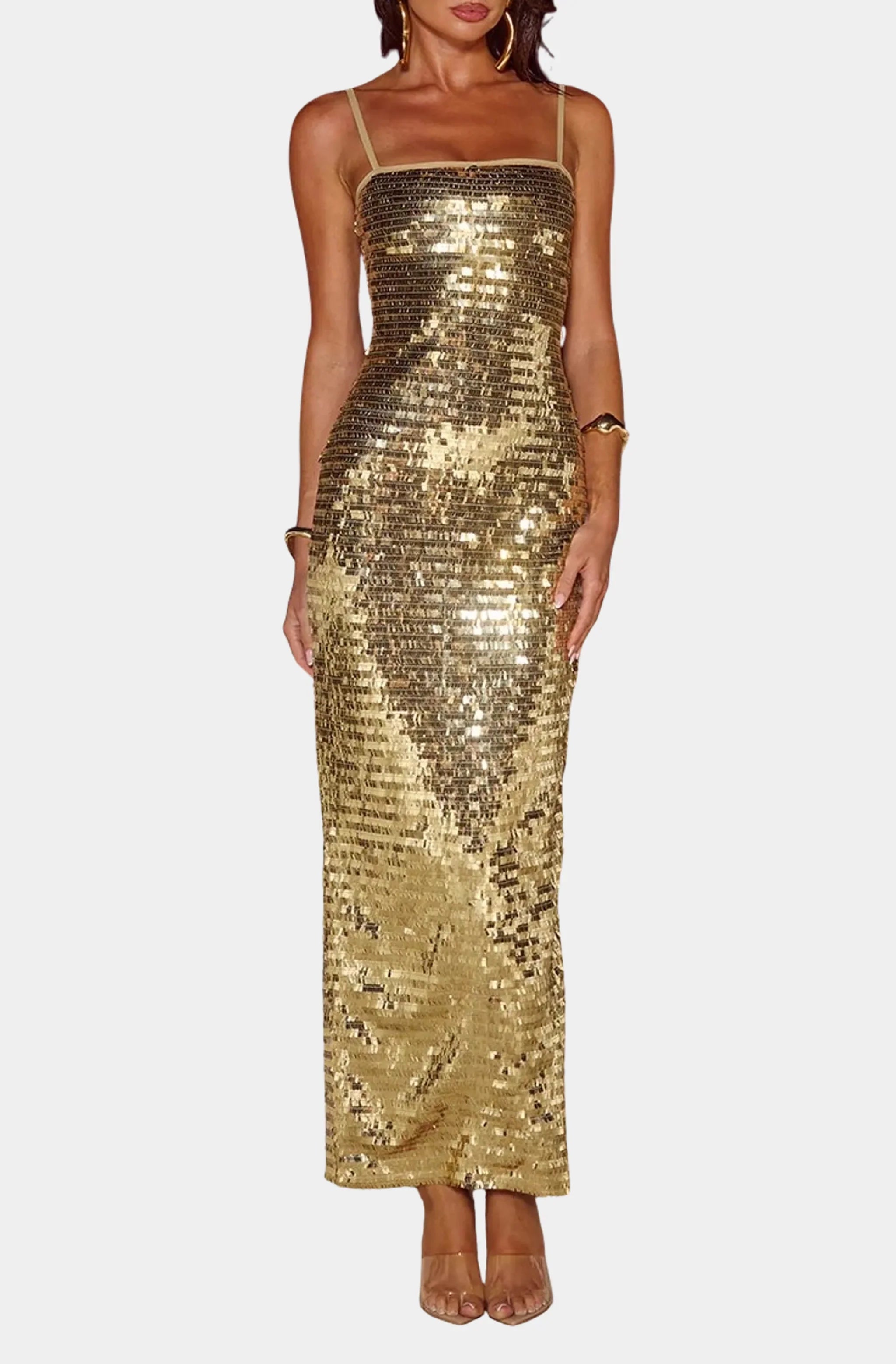 Kerrie Sequin Maxi Dress