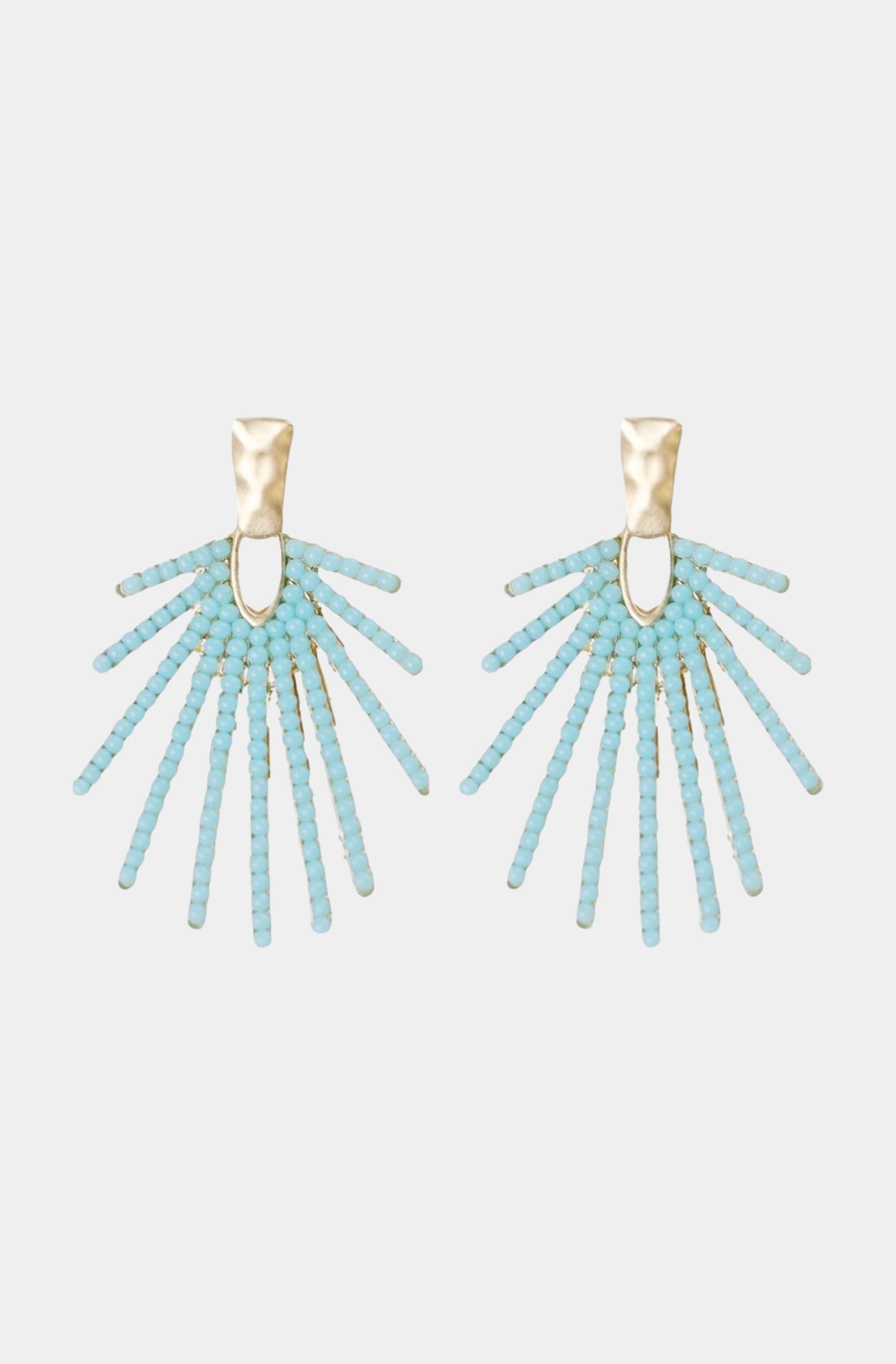 Sunburst Statement Drop Earrings