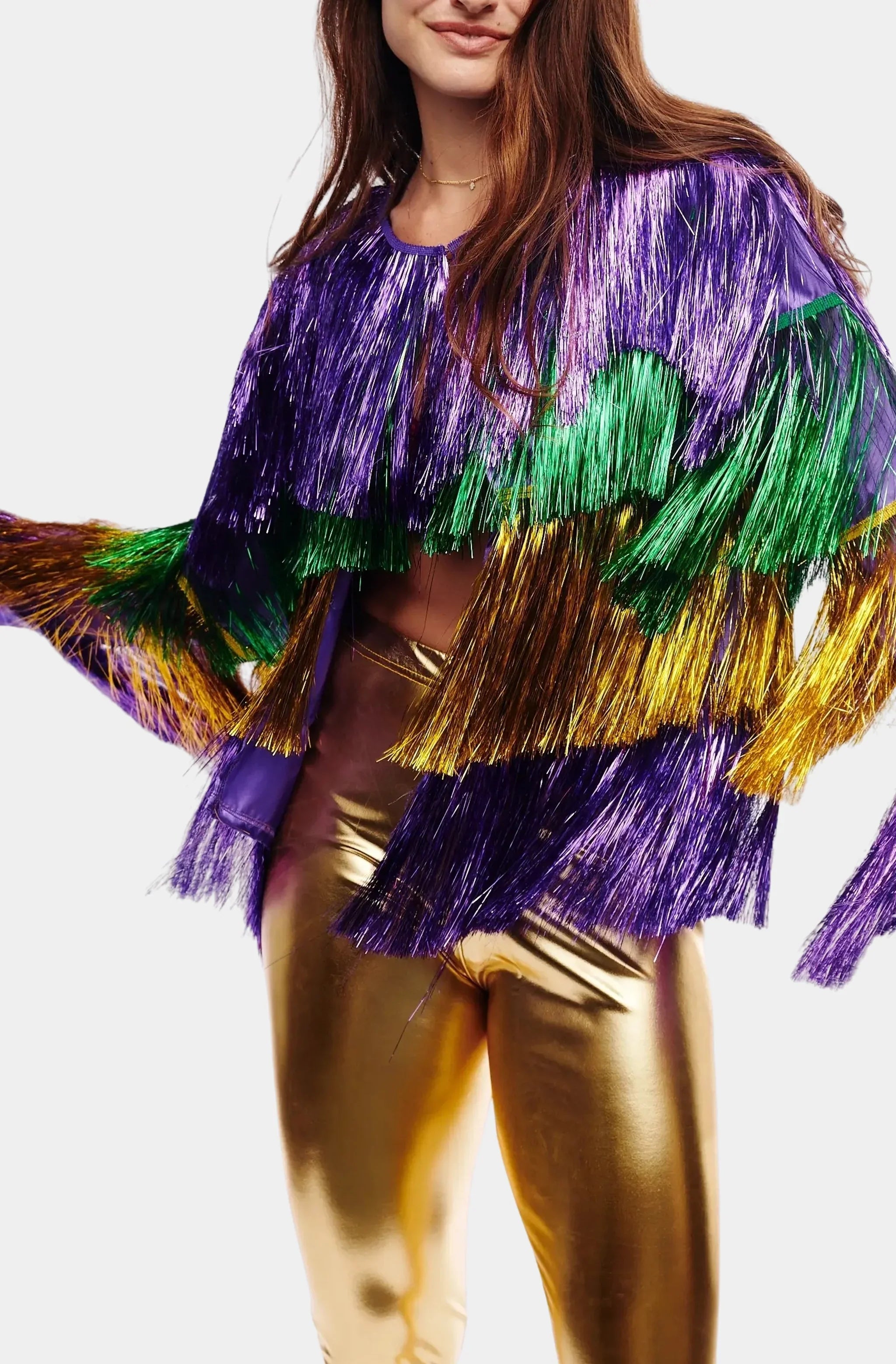 Mardi Gras Tinsel Jacket