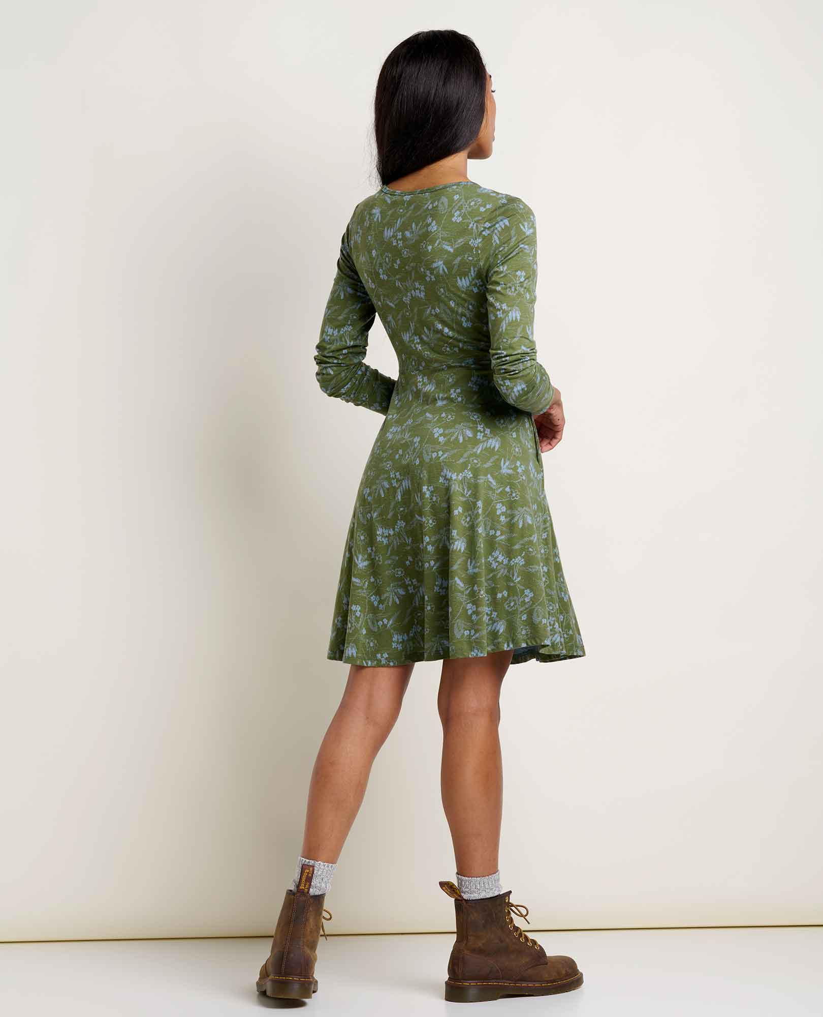 Freesia Long Sleeve Wrap Dress