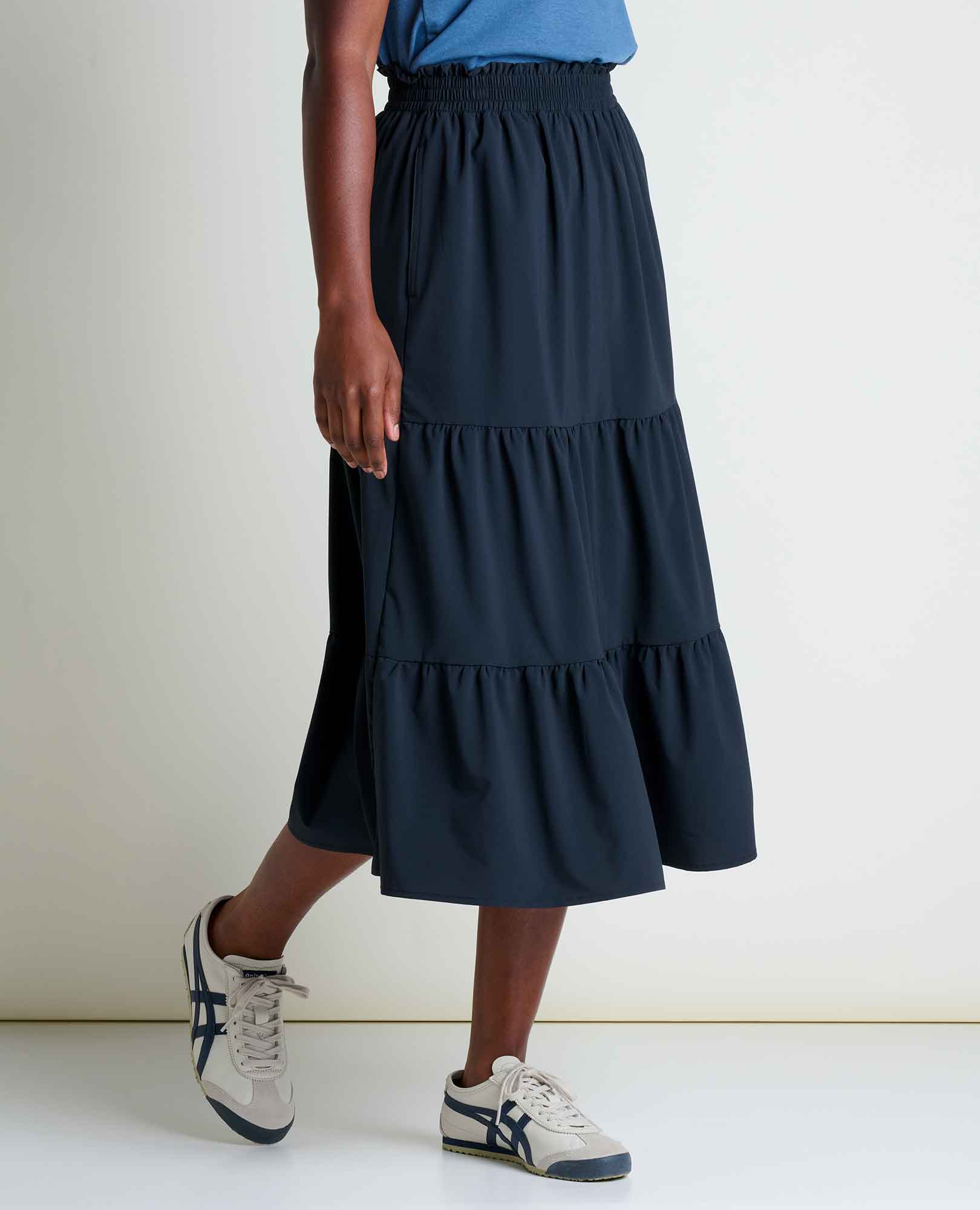 Sunkissed Tiered Midi Skirt