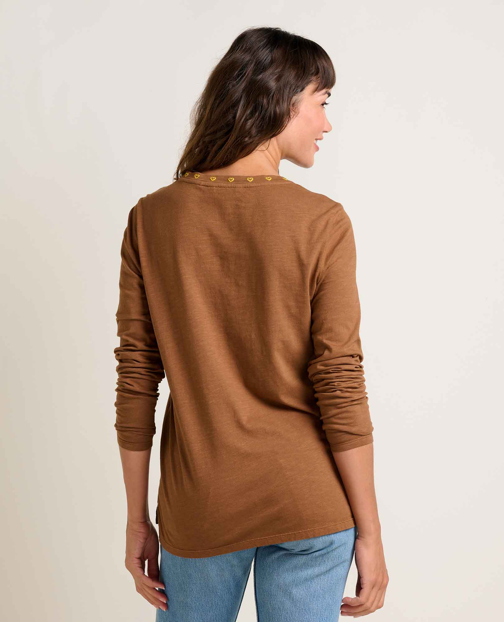 Women's Primo Long Sleeve Crew Embroidered