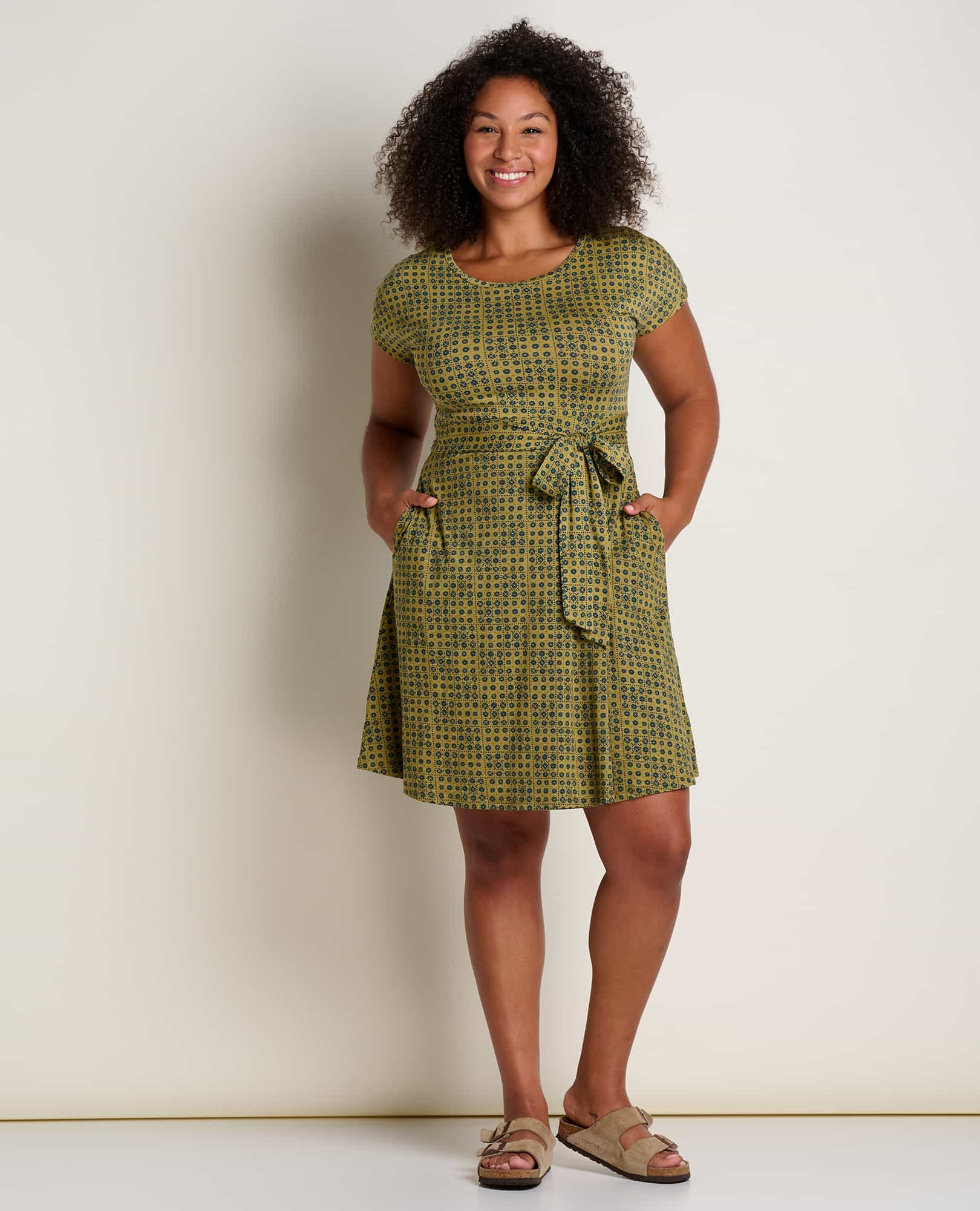 Cue Wrap Short Sleeve Dress