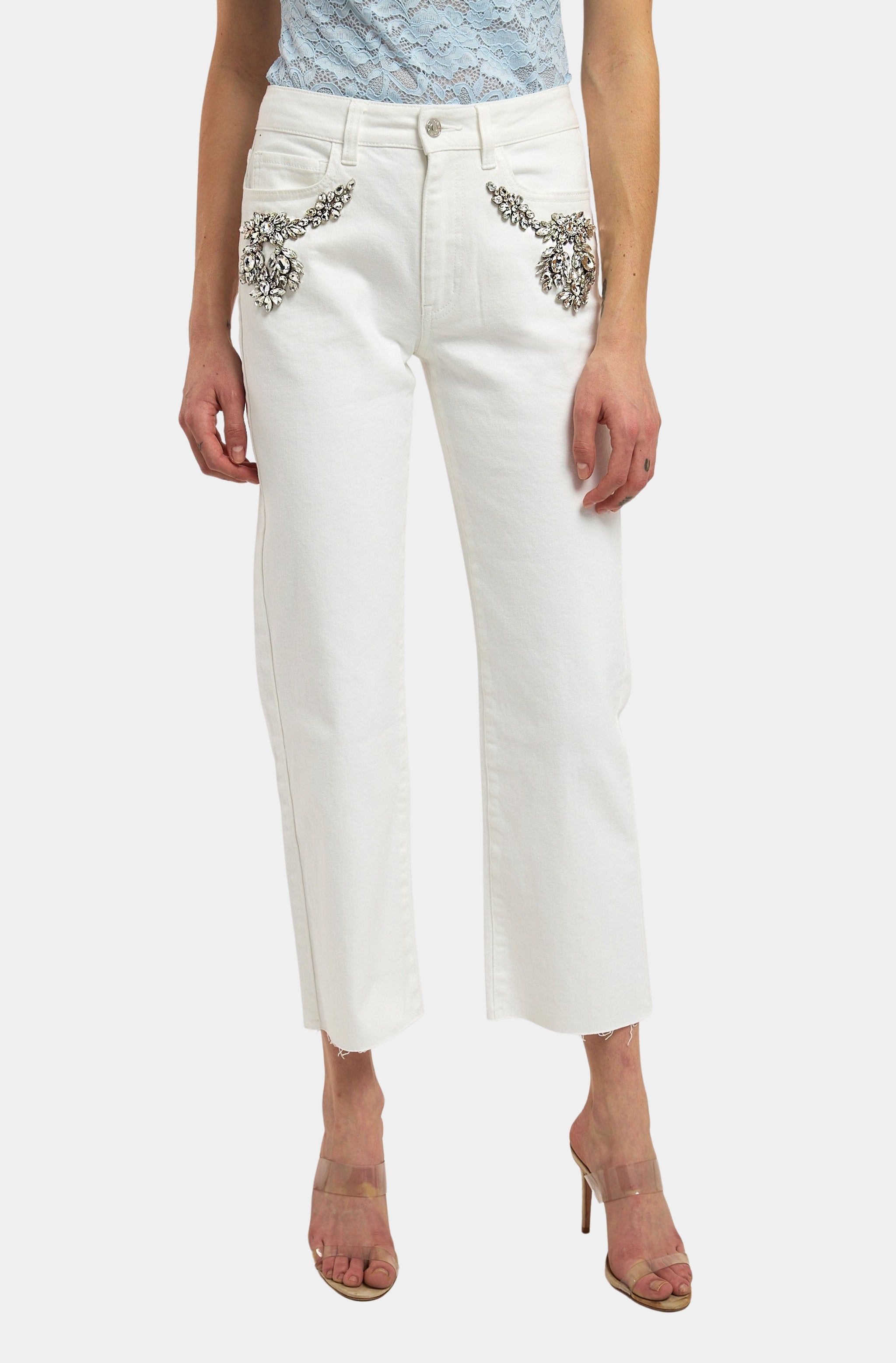 Carolyn Crystal Denim Pants