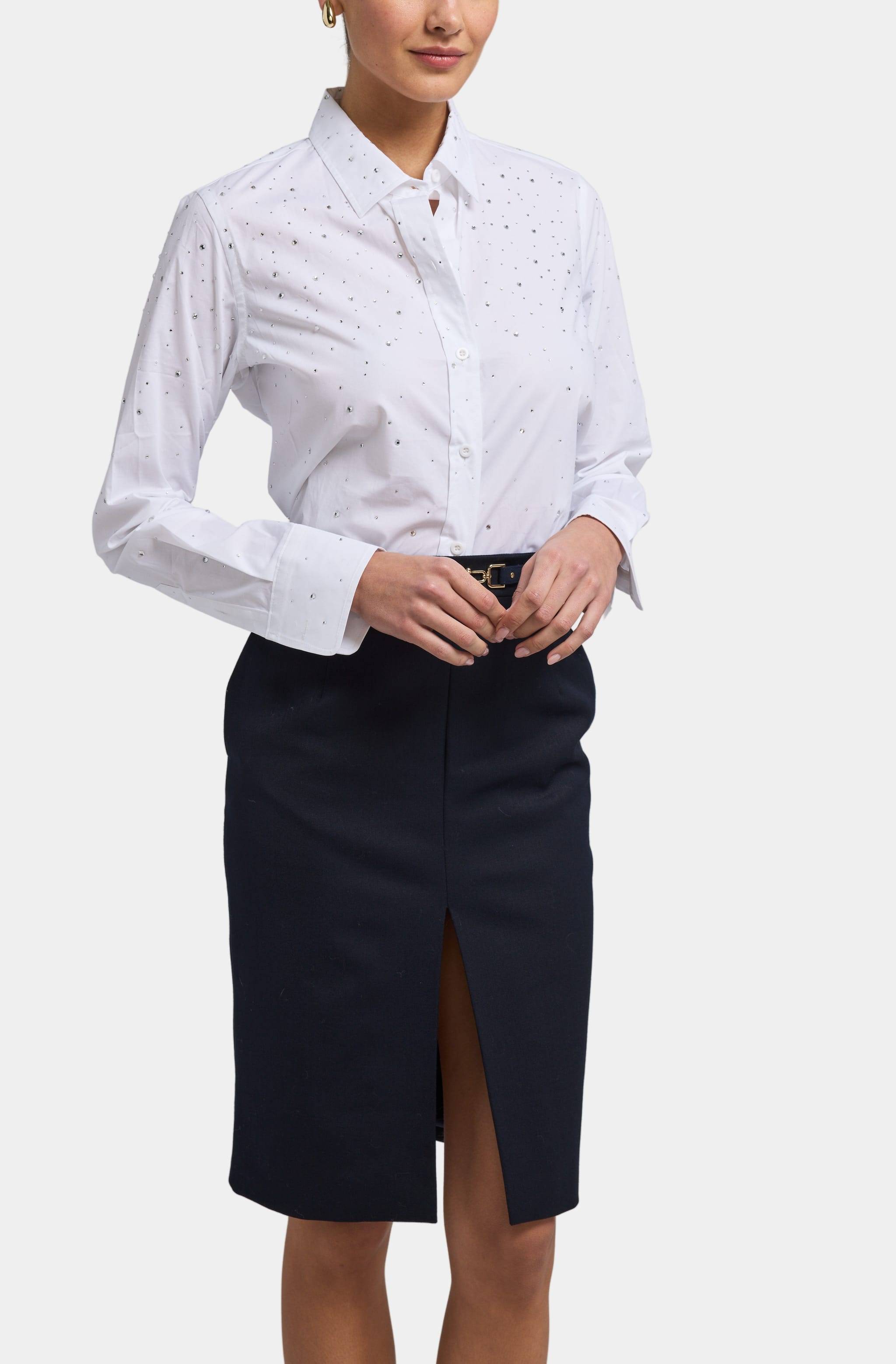 Marcello Crystal Poplin Shirt