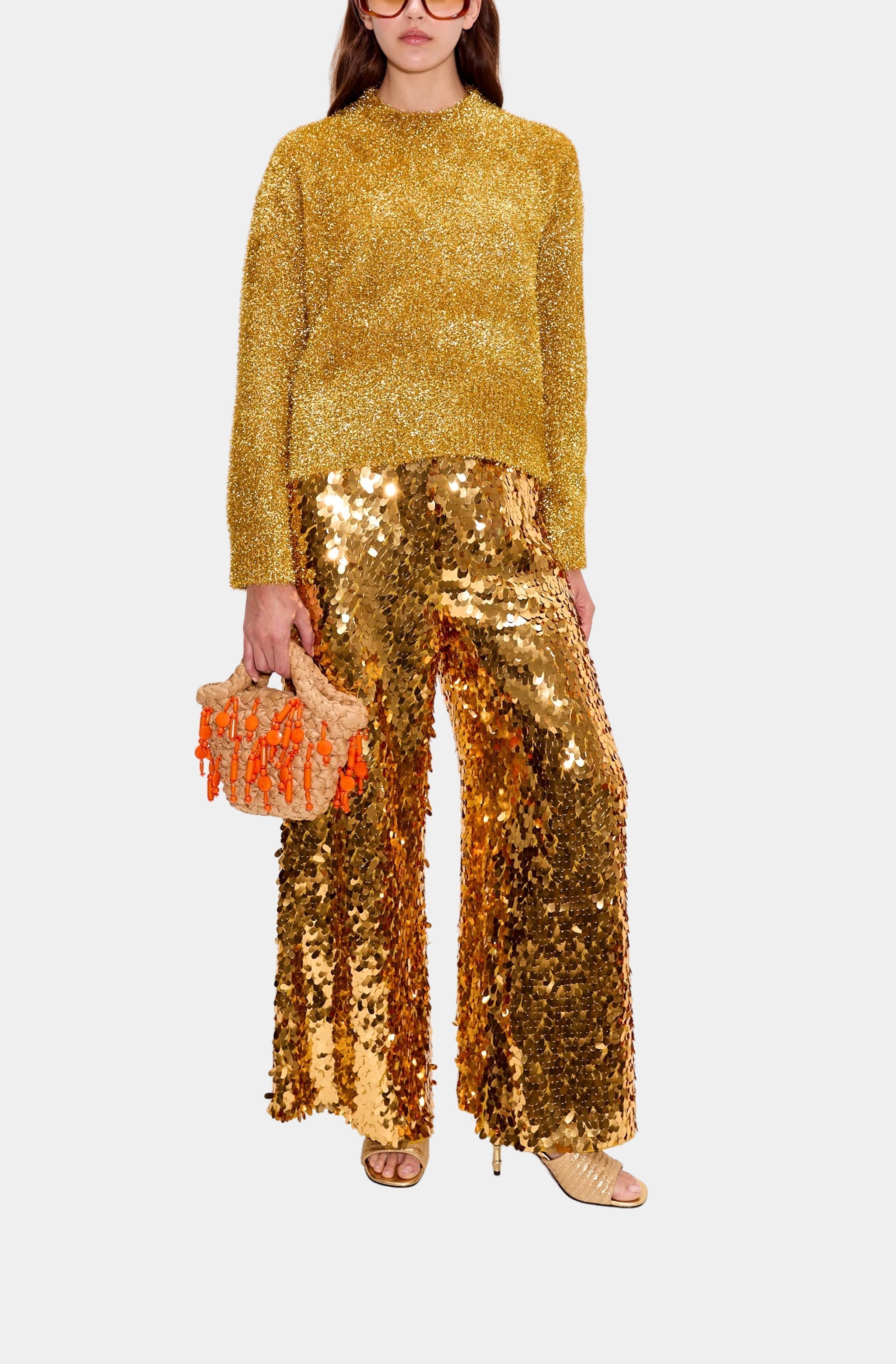 Cher Tinsel Knit Sweater