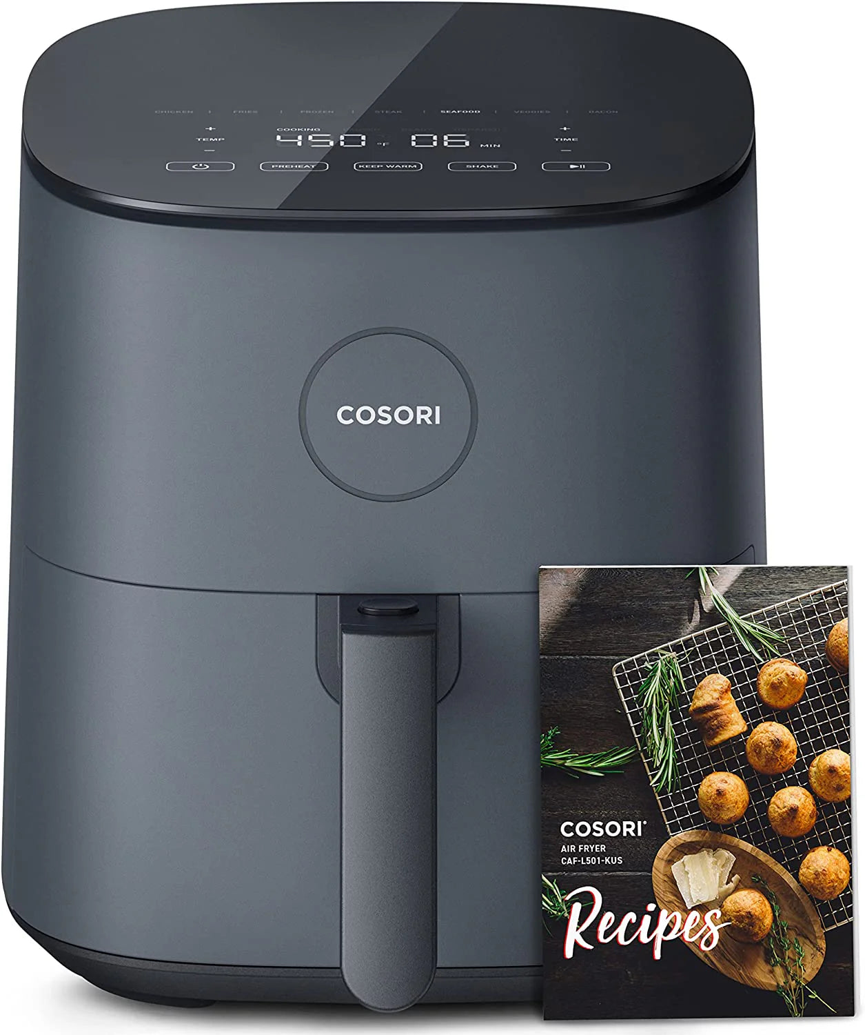 COSORI Air Fryer Pro, 5.8 Qt Smart Oven - 450°F Max Temperature, Quiet Operation, Black