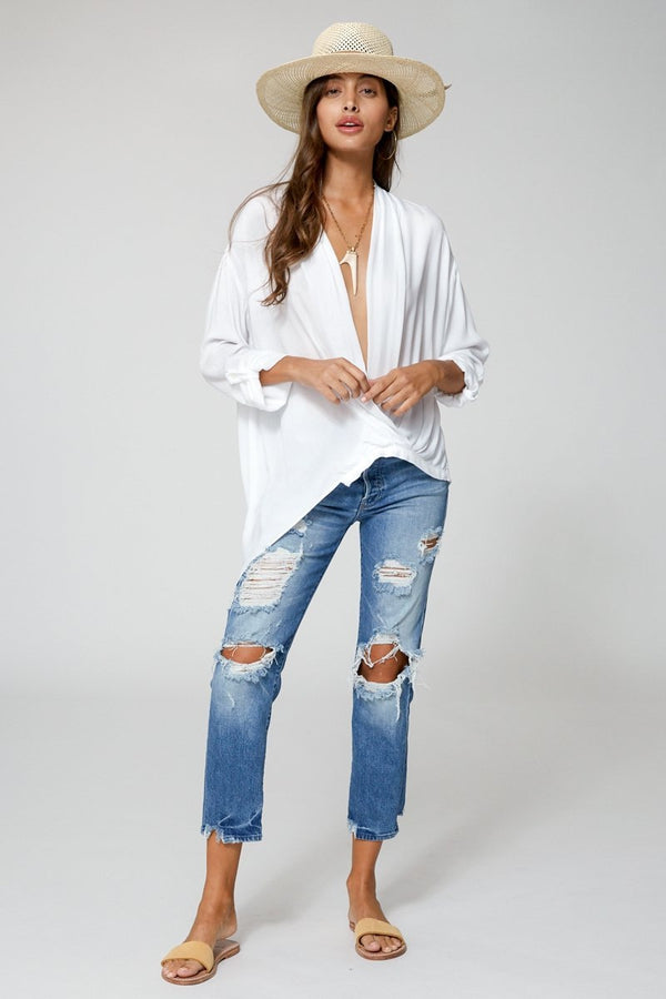 Corinne Blouse in White