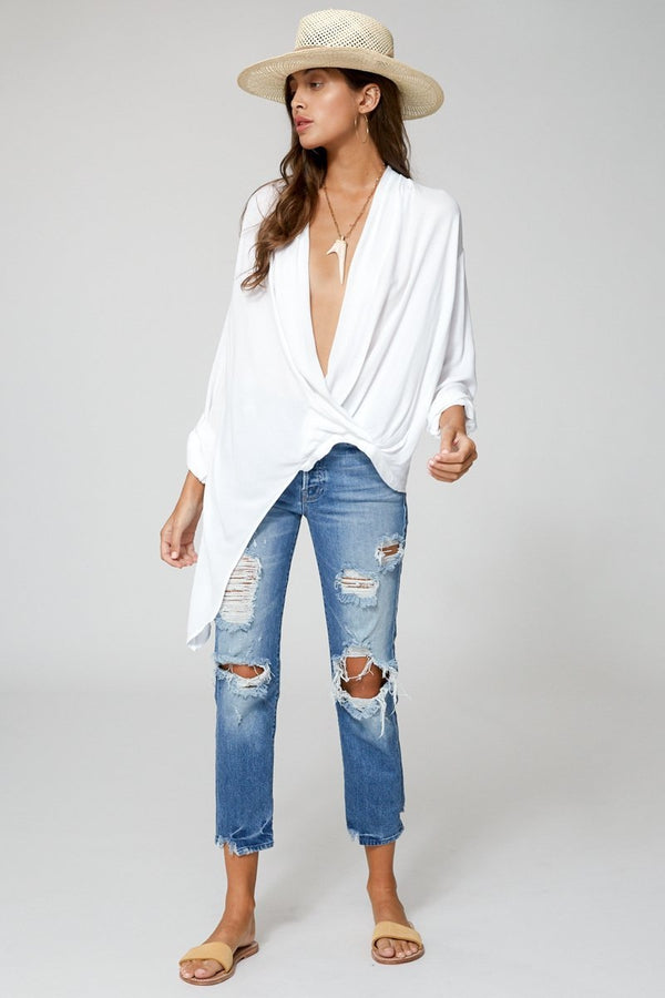 Corinne Blouse in White