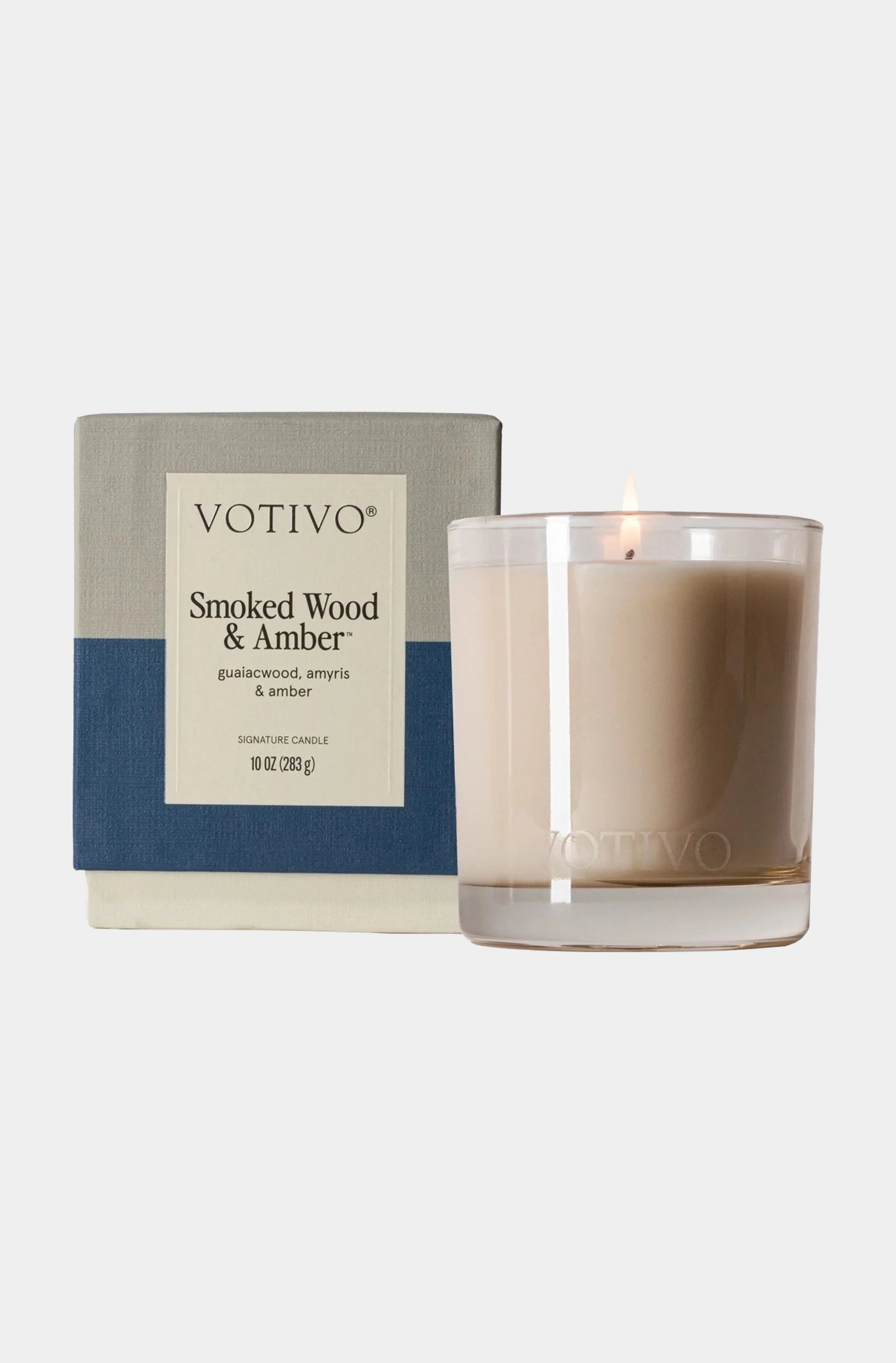 Signature Candle Smoked Wood & Amber