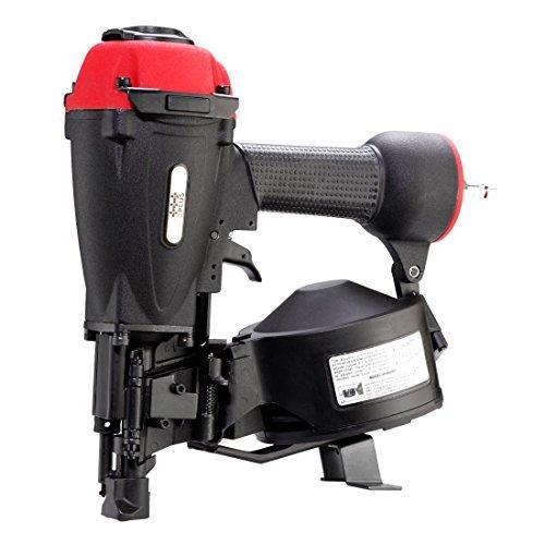 Heavy Duty 11 Gauge 15 Degree Coil Roofing Nailer - Supports 3/4-inch to 1-3/4-inch Nails