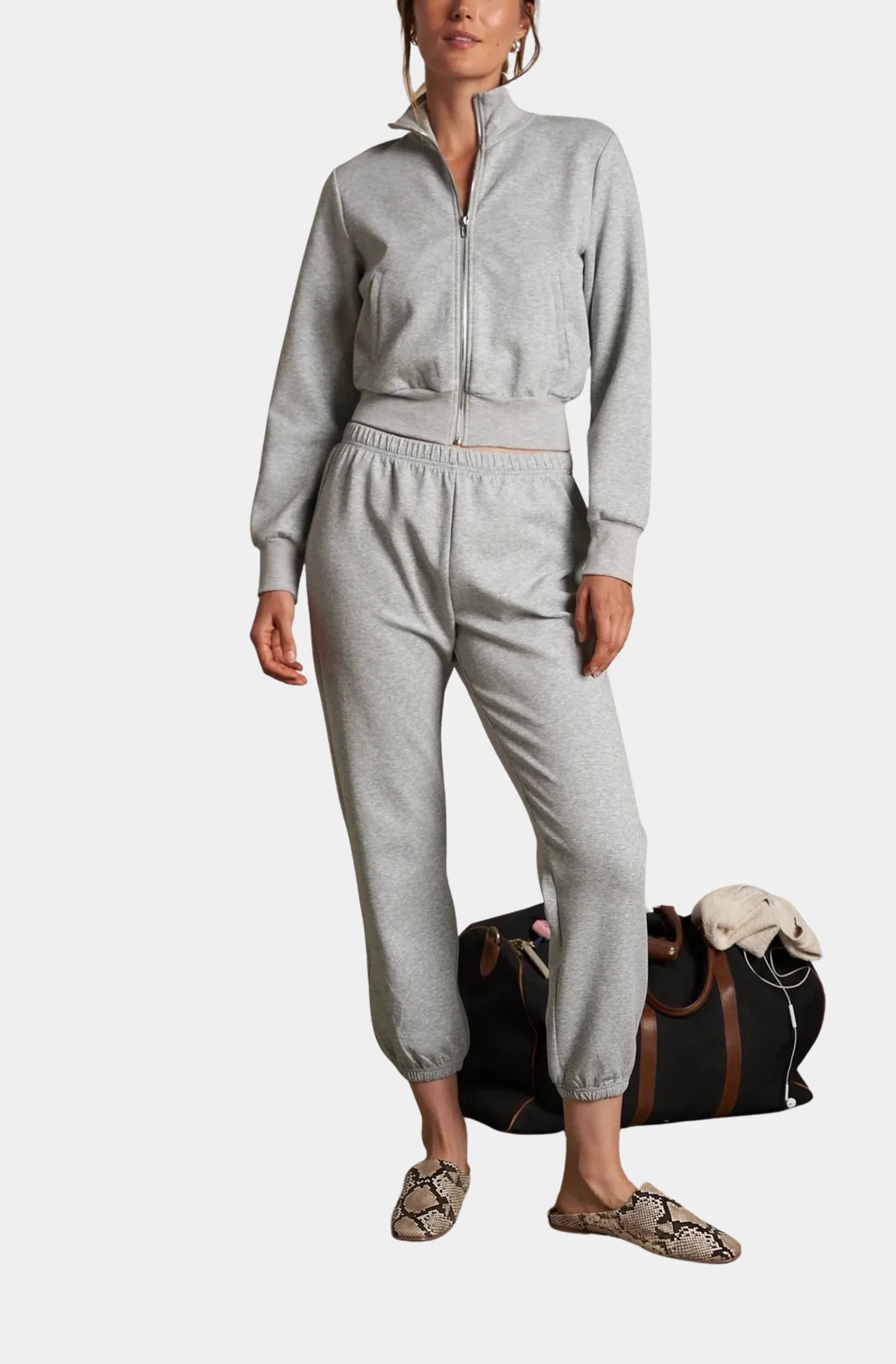 Milana Travel Cropped Track Jacket