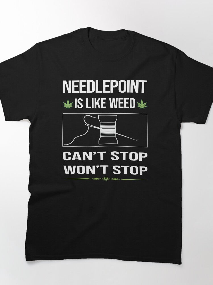 Can't Stop Needlepoint | Obsessive Crafter Oversized T-Shirt