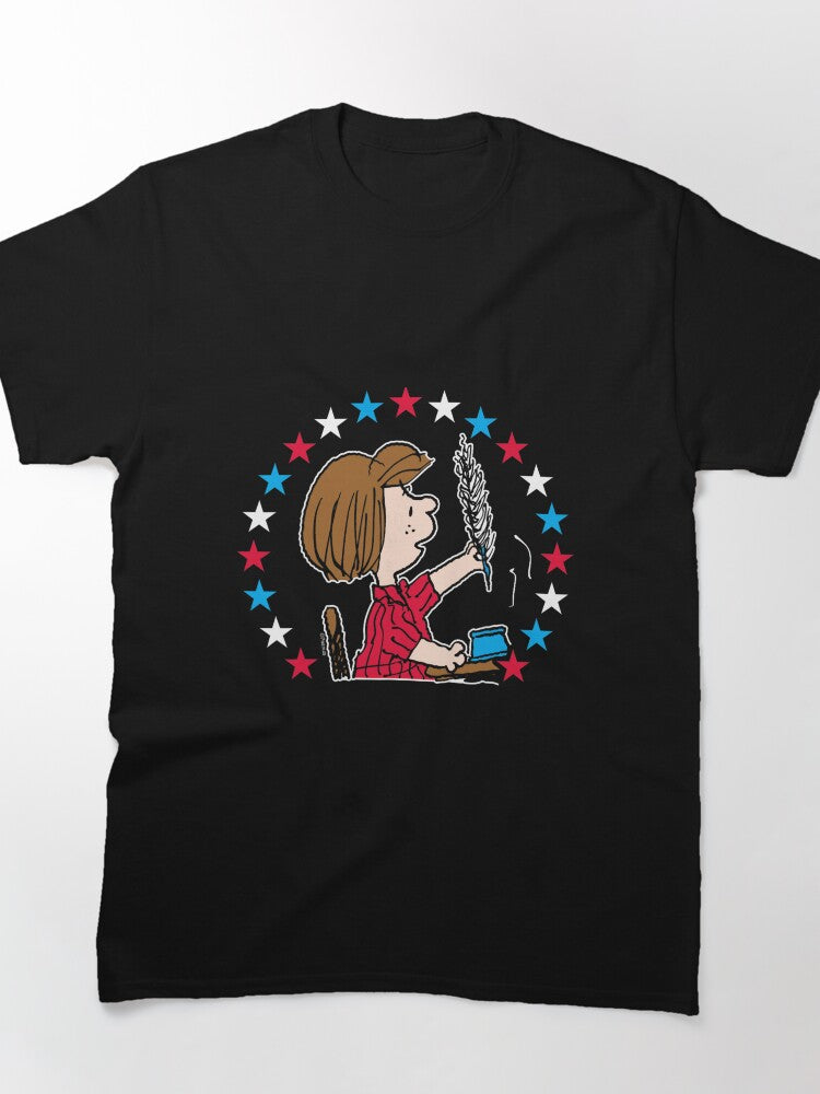 Patriotic Peanuts Americana 4th Of July Tee Oversized T-Shirt
