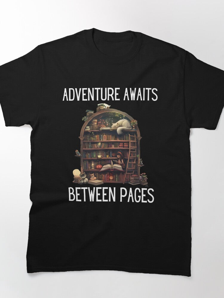 Imagination Adventure Tee Reading Awaits Oversized Graphic Shirt