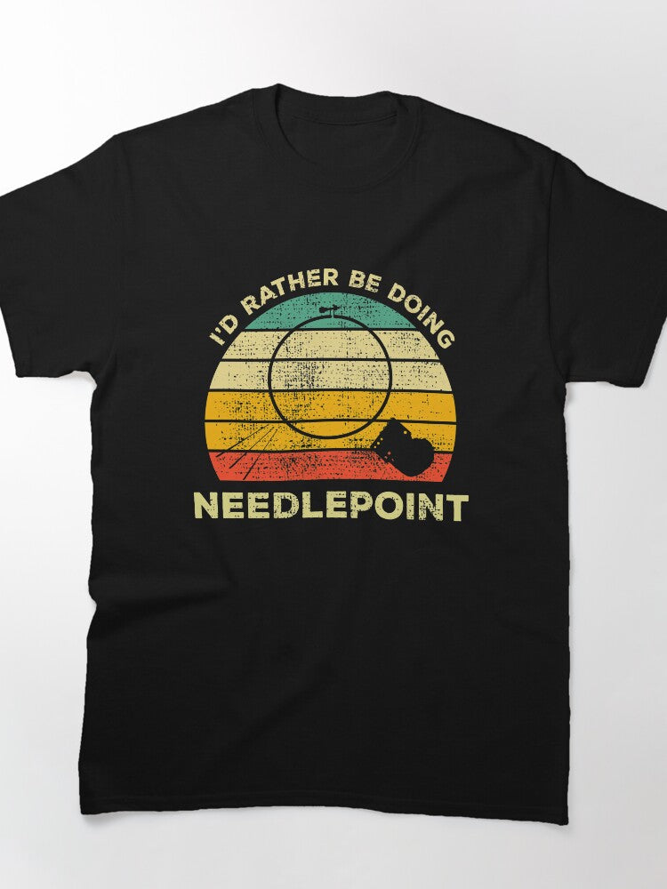 Rather Be Doing Needlepoint | Vintage Aesthetic Lover Tee