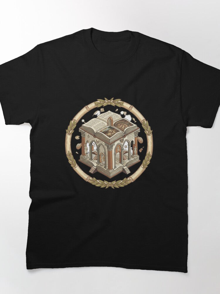 Quality Learning Center Tee Classical Academic Emblem Oversized