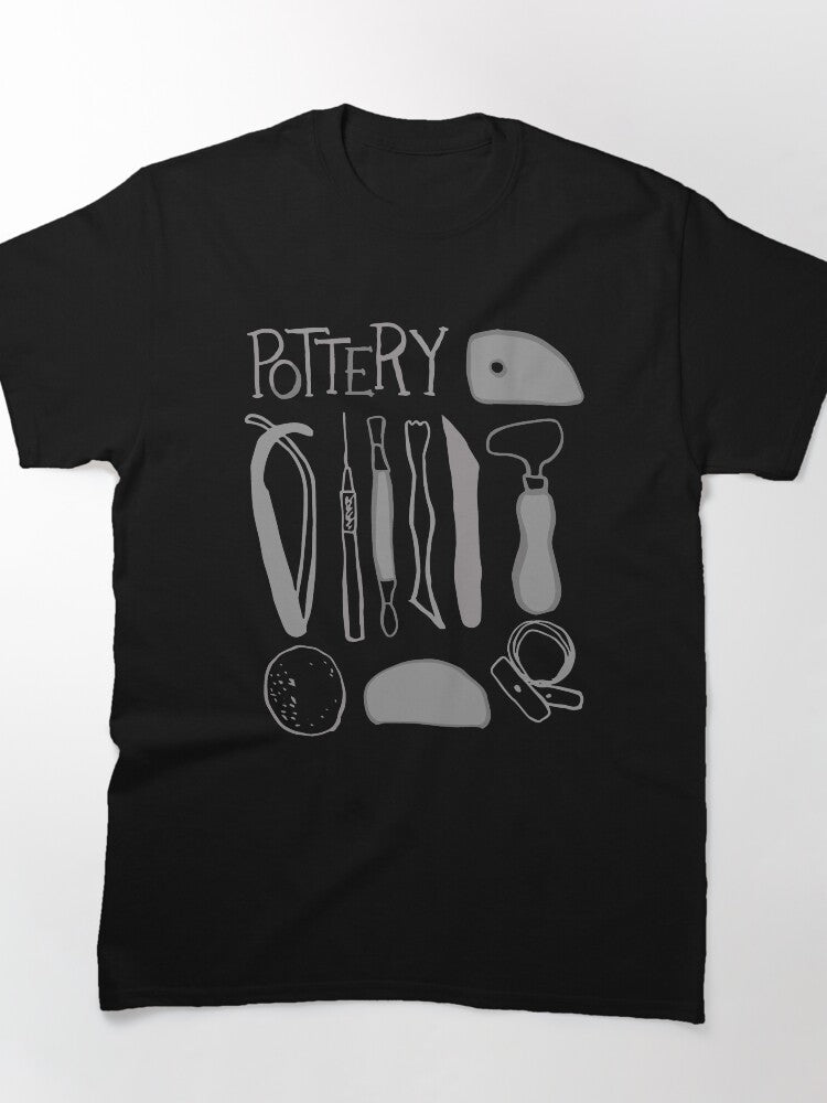 Essential Ceramic Tools Graphic Tee Heavyweight Oversized T-Shirt