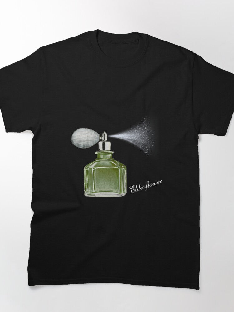 Elderflower Scented Perfume Tee - Aesthetic Minimalist Oversized Top