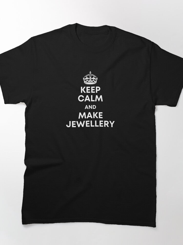 Peaceful Keep Calm Make Jewelry Relaxed Fit Oversized T-Shirt