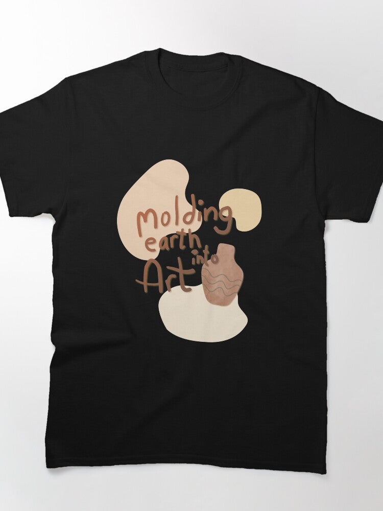 Molding Earth Into Art Clay Sculpting Tee Oversized T-Shirt