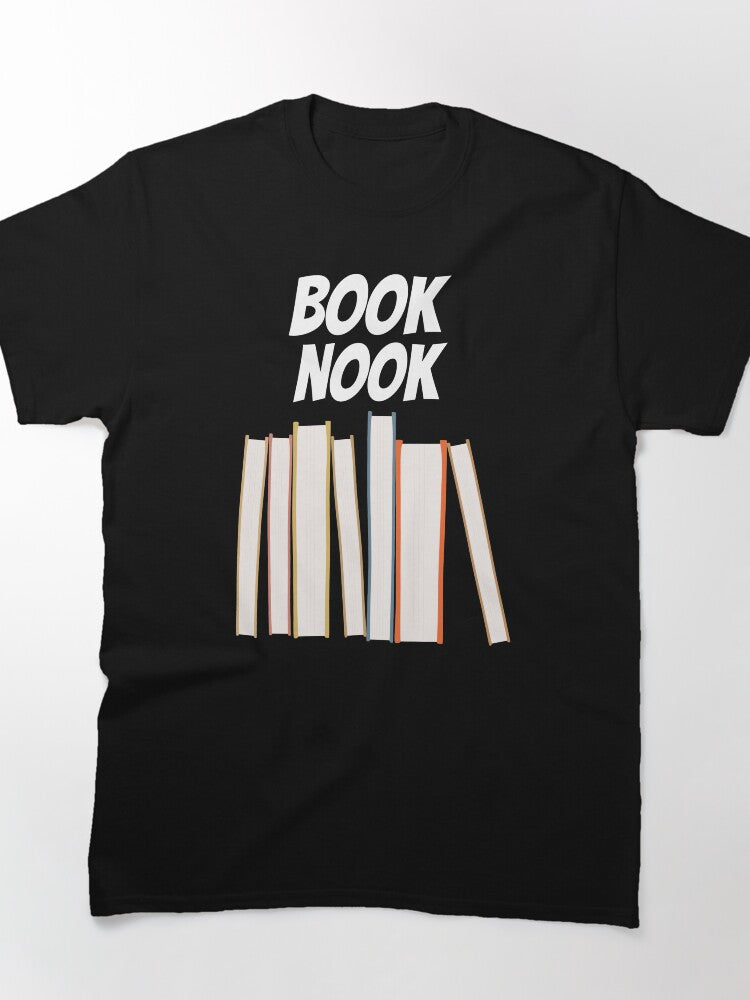 Cozy Book Nook Tee Aesthetic Reading Lovers Oversized Graphic Top