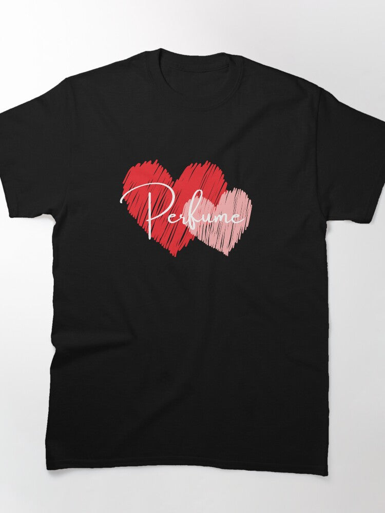 I Love Perfume Heart Tee - Simple Fragrance Collector Oversized Shirt