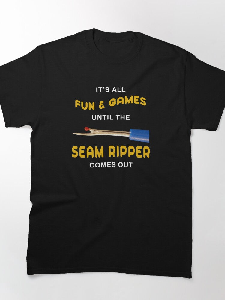 Seam Ripper Humor Shirt | Funny Sewing & Quilting Oversized Tee