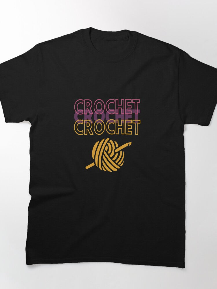 Crochet 3 Word Statement Shirt Minimalist Oversized Crafty Top