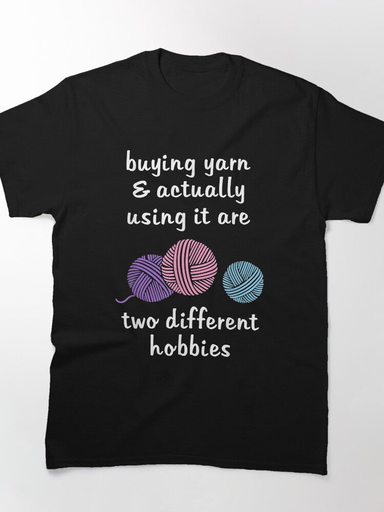 Women's Multi-Hobby Crochet Shirt Funny Knitting Oversized Tee