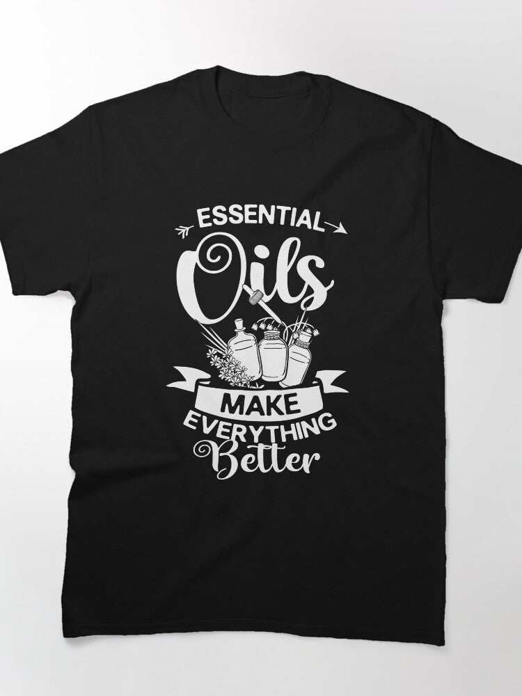Peppermint Oil Diffuser T-Shirt - Relaxing Aromatherapy Oversized Fit