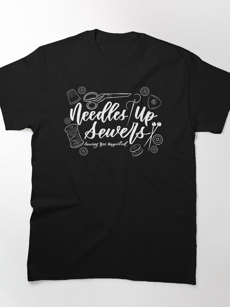 Needles Up Sewers | Bee Unpicked White Lines Oversized Shirt