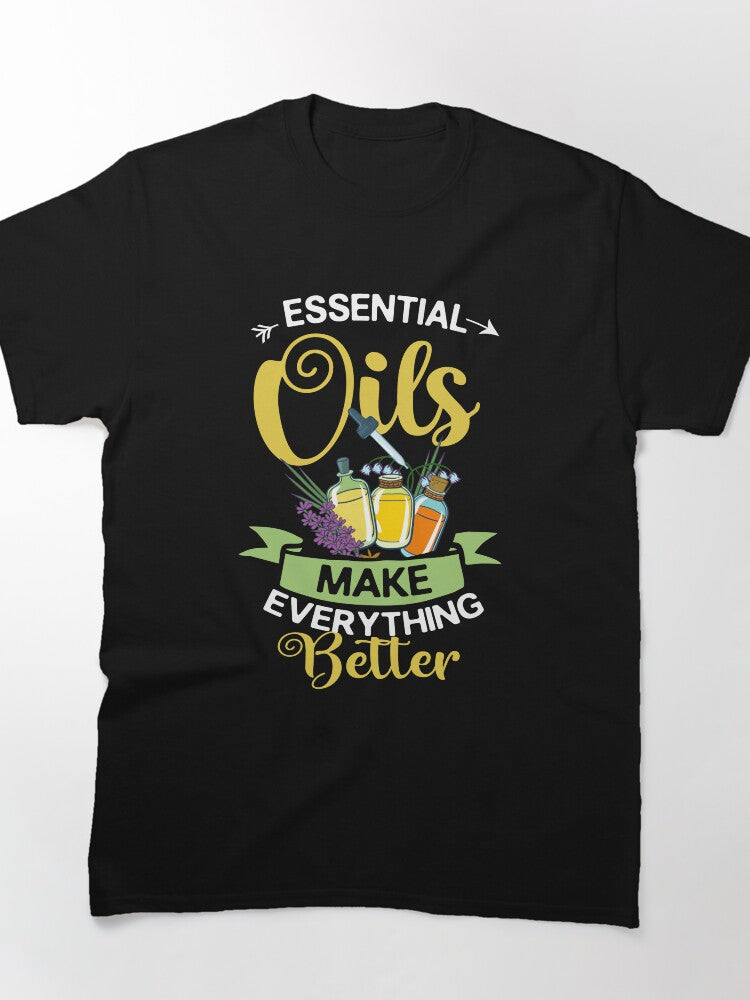 Peppermint Essential Oil Aromatherapy Shirt - Oversized Zen Comfort
