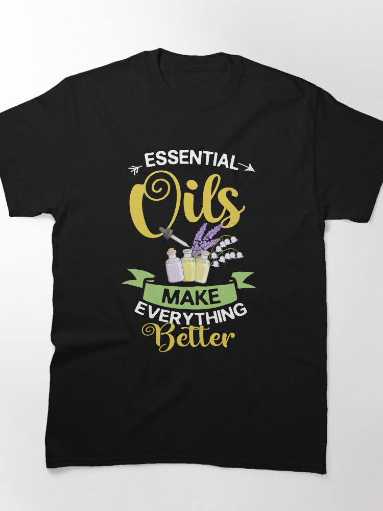 Essential Oil Diffuser Peppermint T-Shirt - Relaxing Aromatherapy Tee